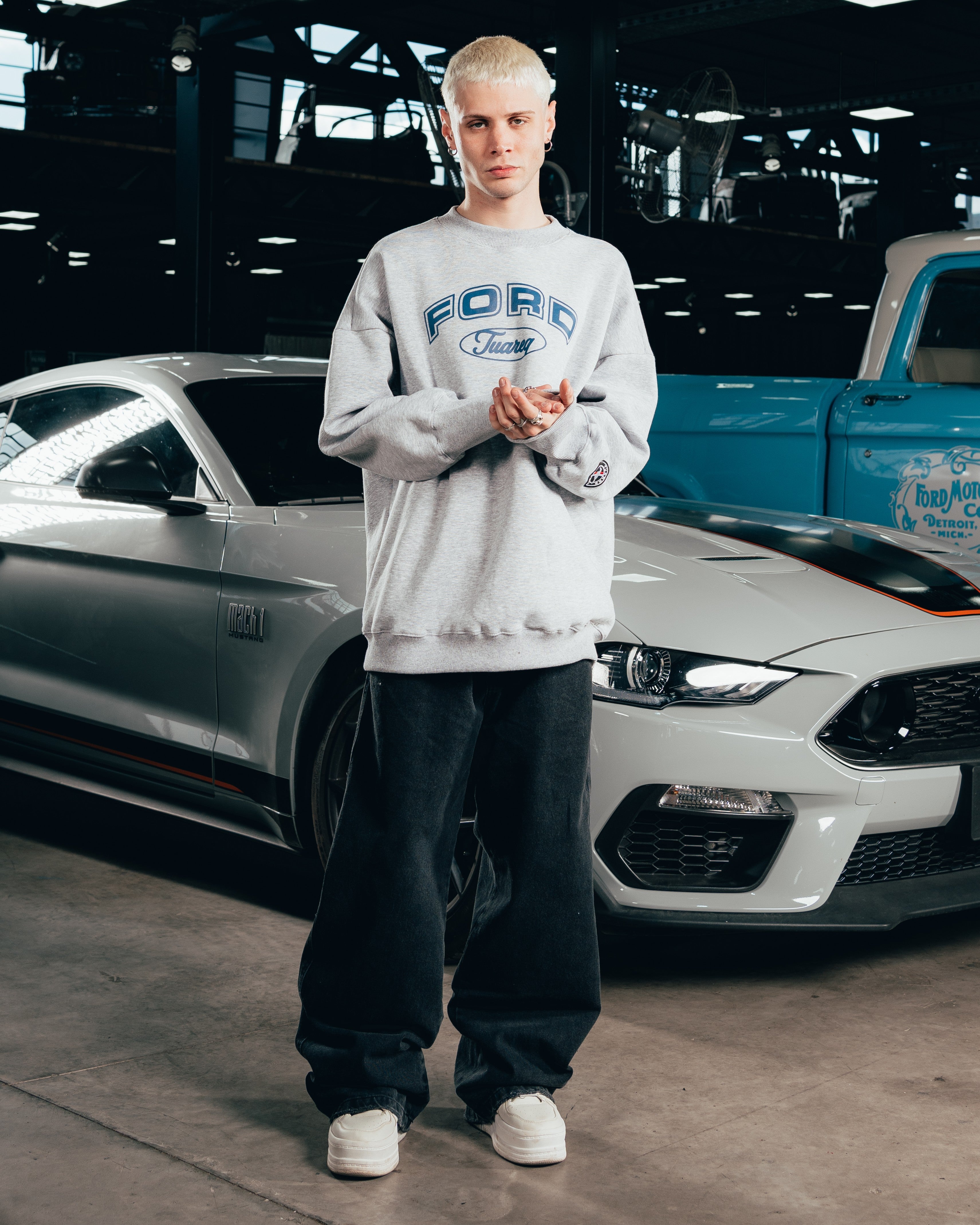 CREWNECK [ FORD ] UNIVERSITY GREY