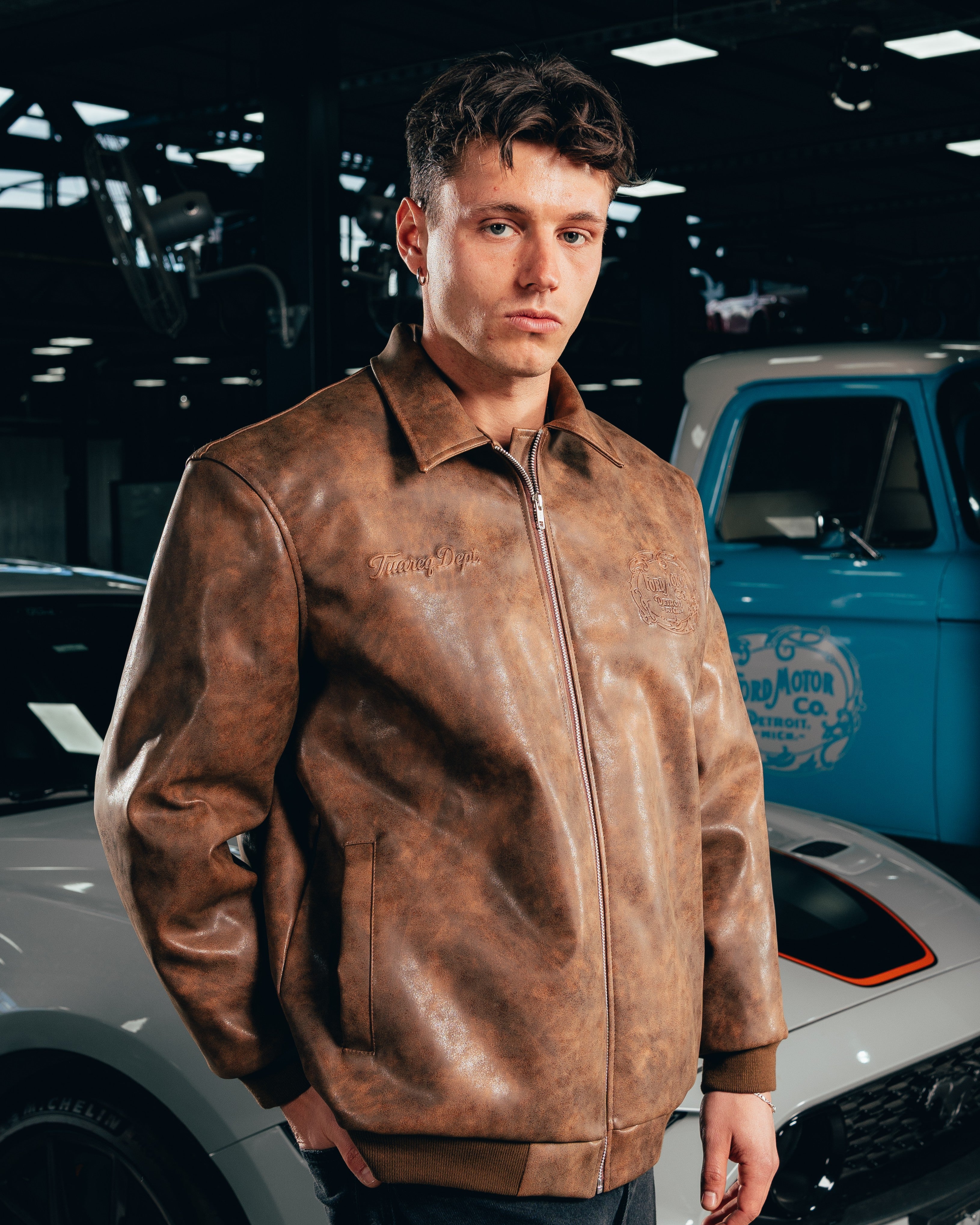 CAMPERA ECO-CUERO [ FORD ] RETRO