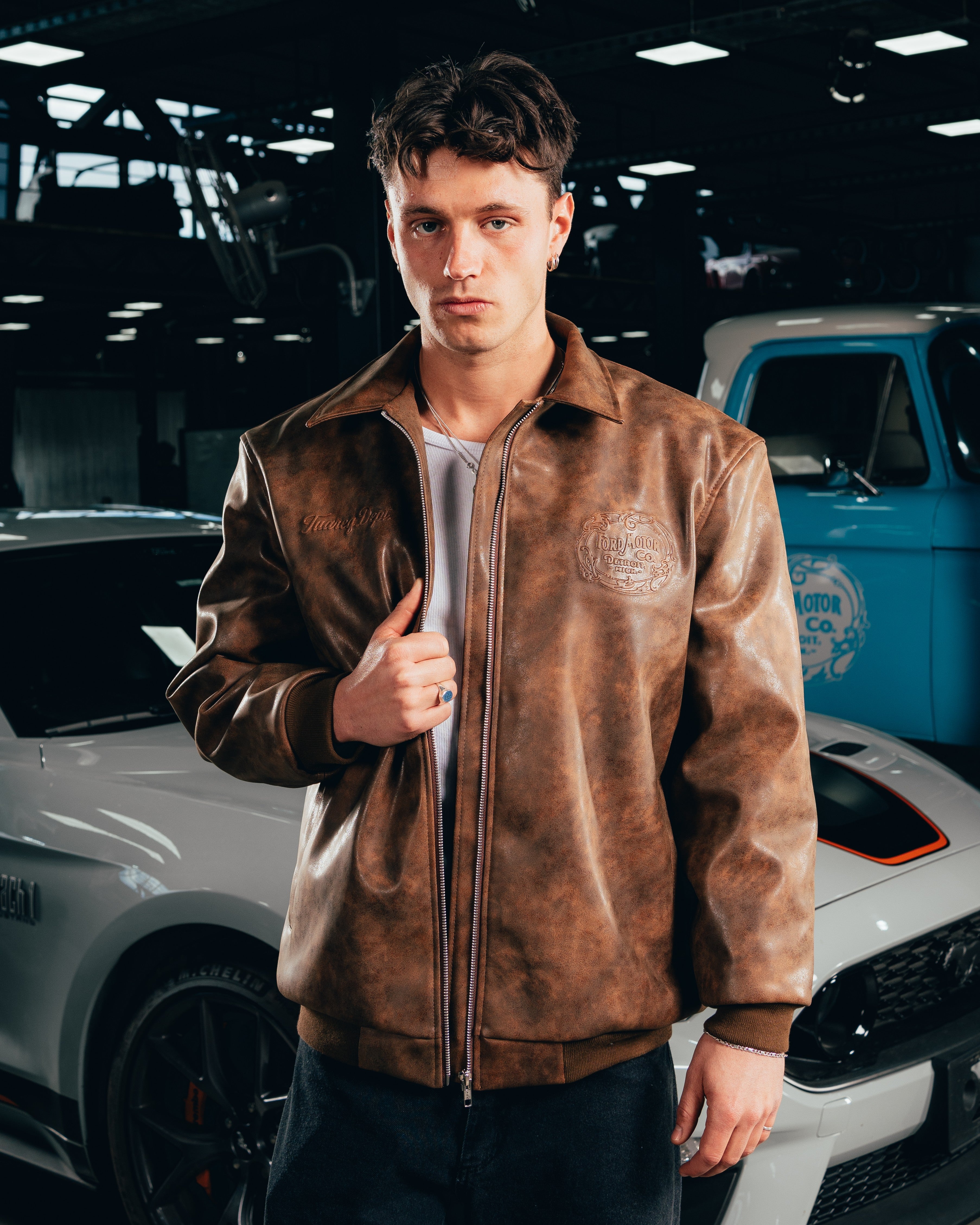 CAMPERA ECO-CUERO [ FORD ] RETRO