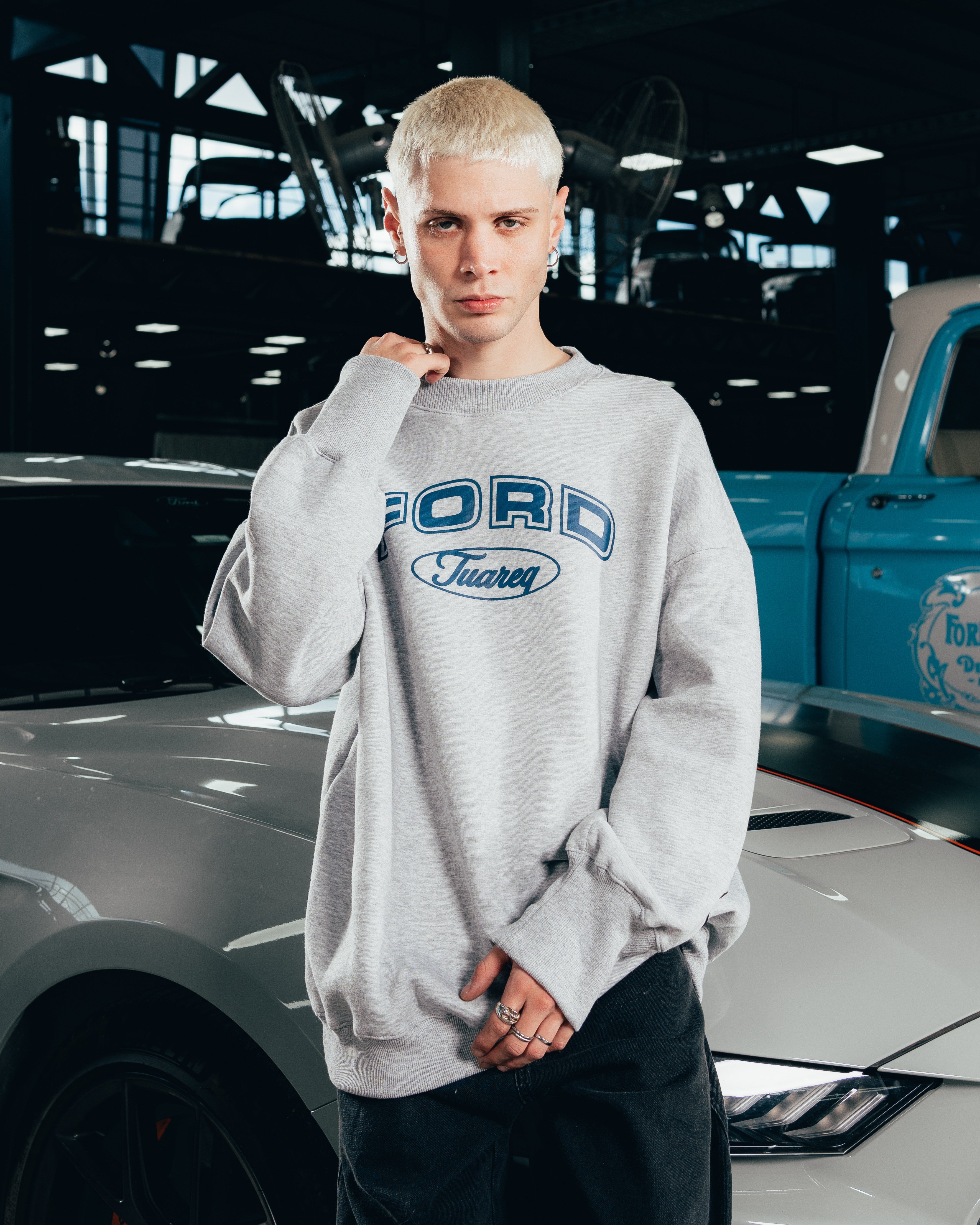 CREWNECK [ FORD ] UNIVERSITY GREY