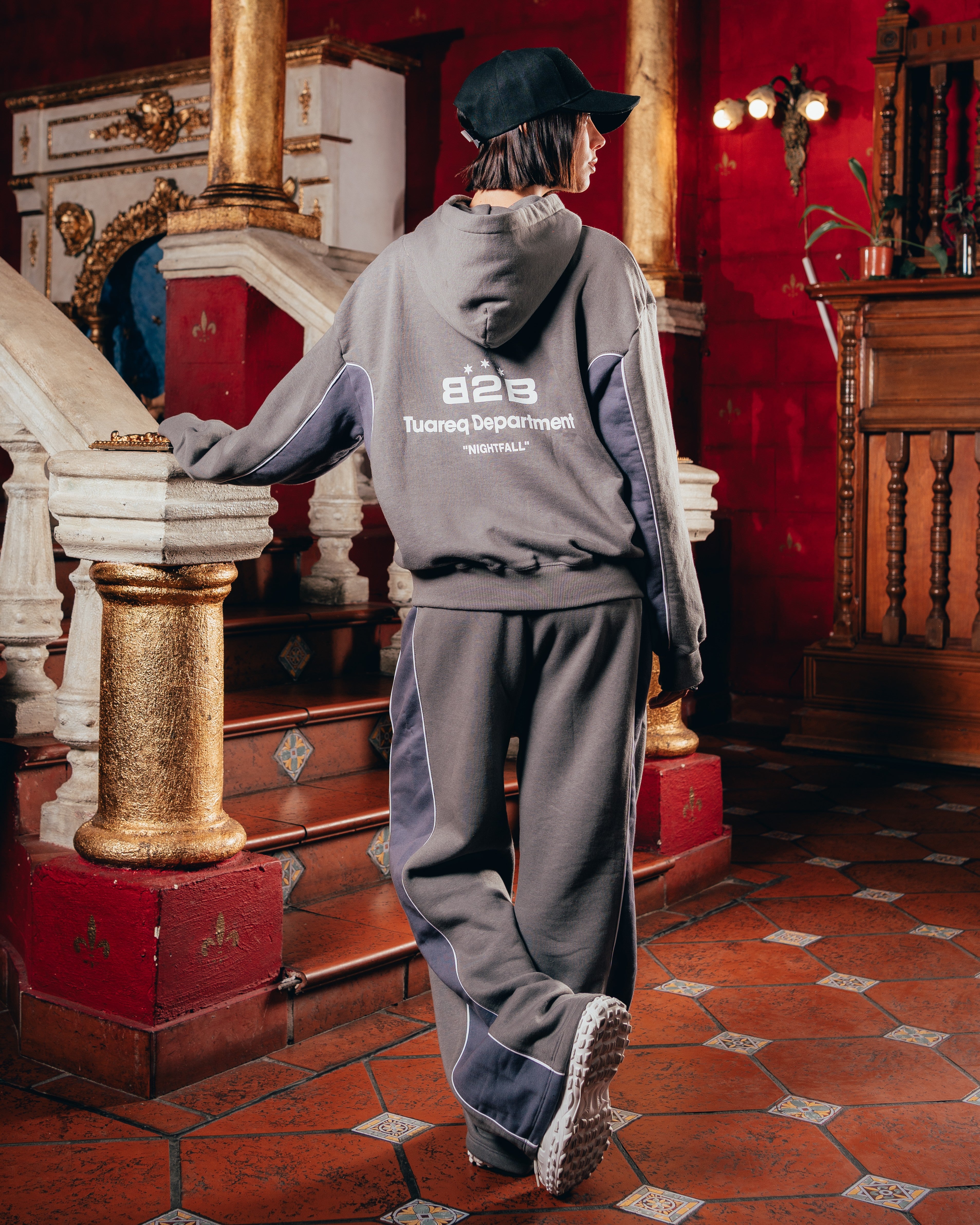 JOGGER PESADO [ B2B ] BICOLOR GREY