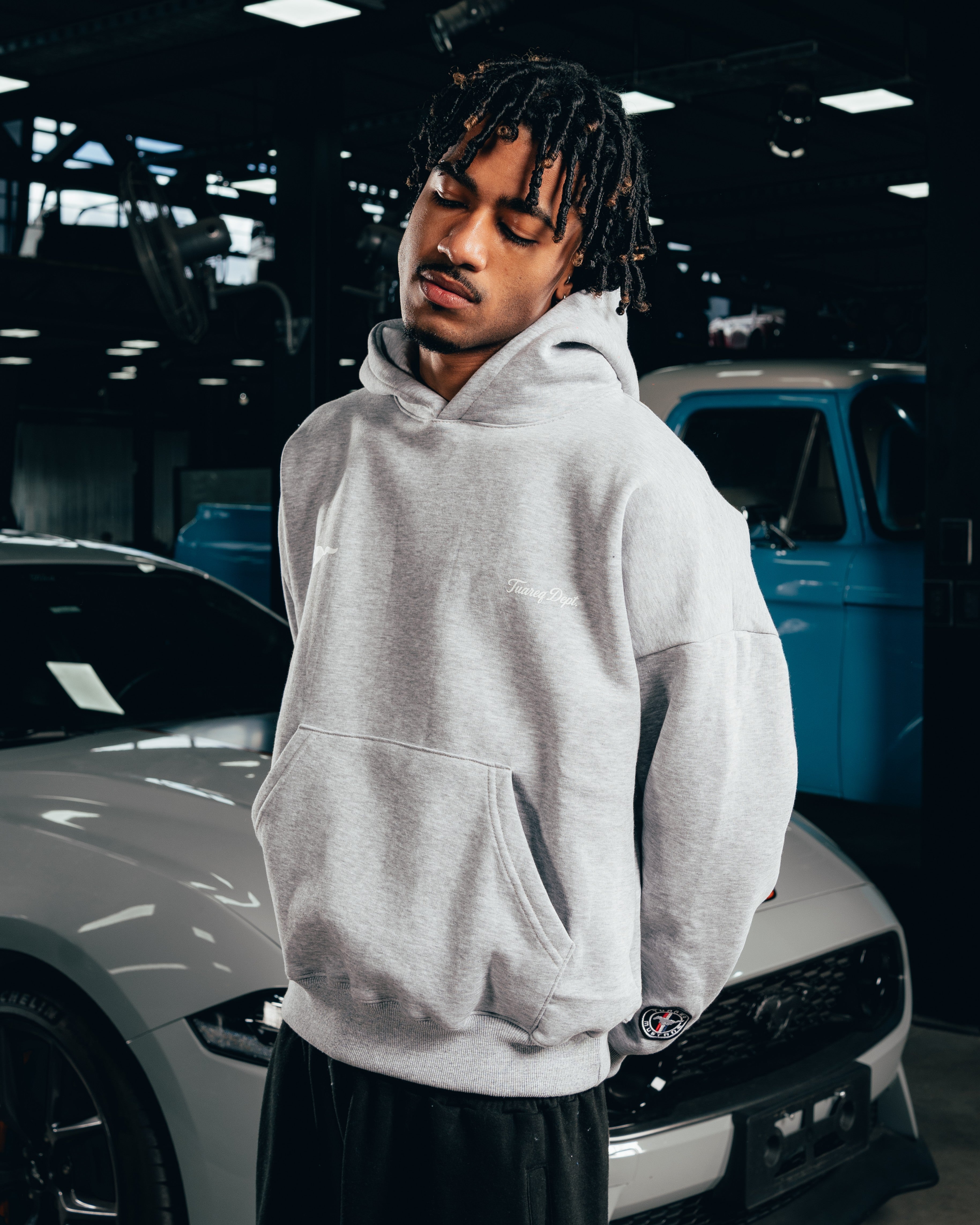 HOODIE EXTRAHEAVY [ FORD ] MUSTANG GREY