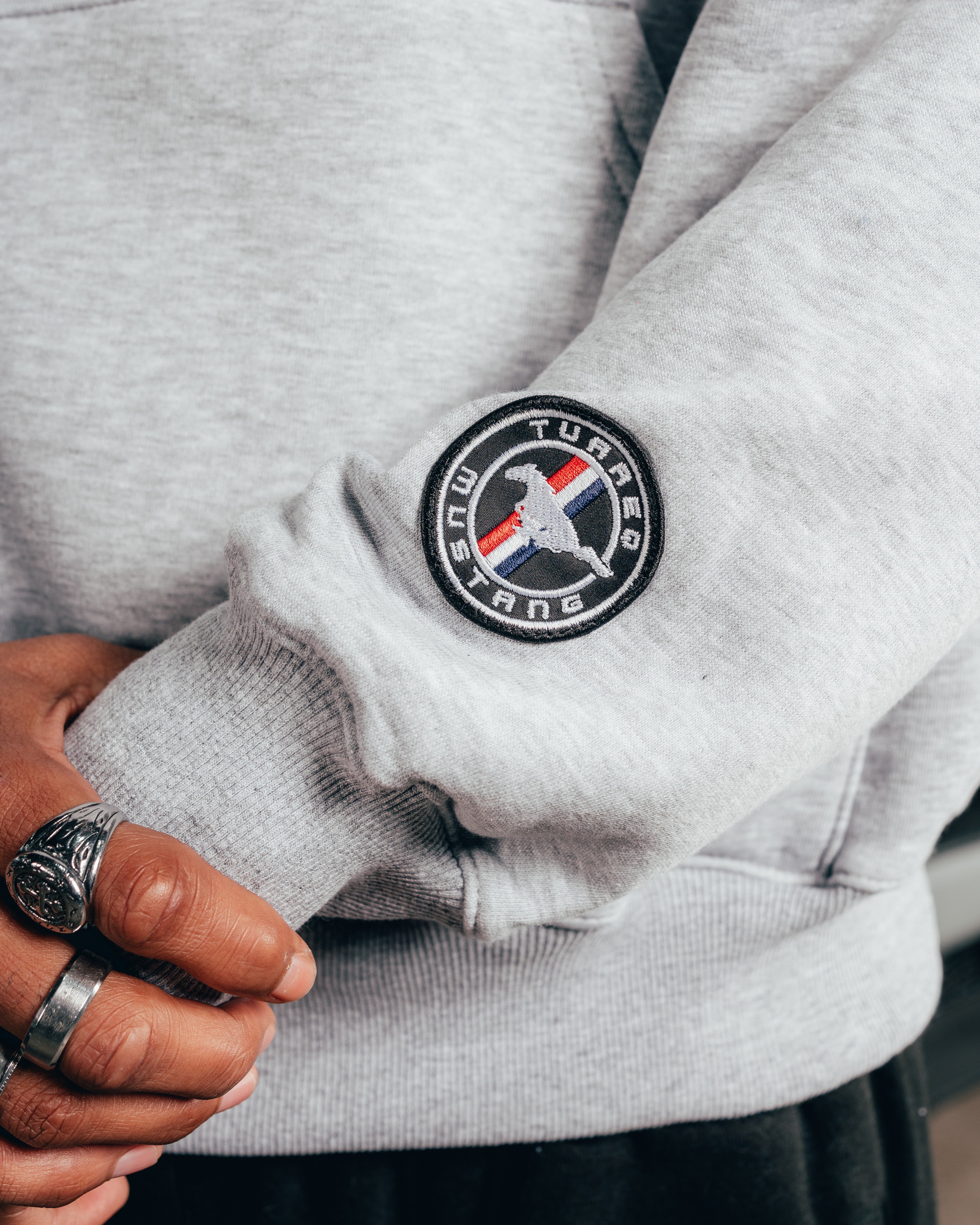HOODIE EXTRAHEAVY [ FORD ] MUSTANG GREY