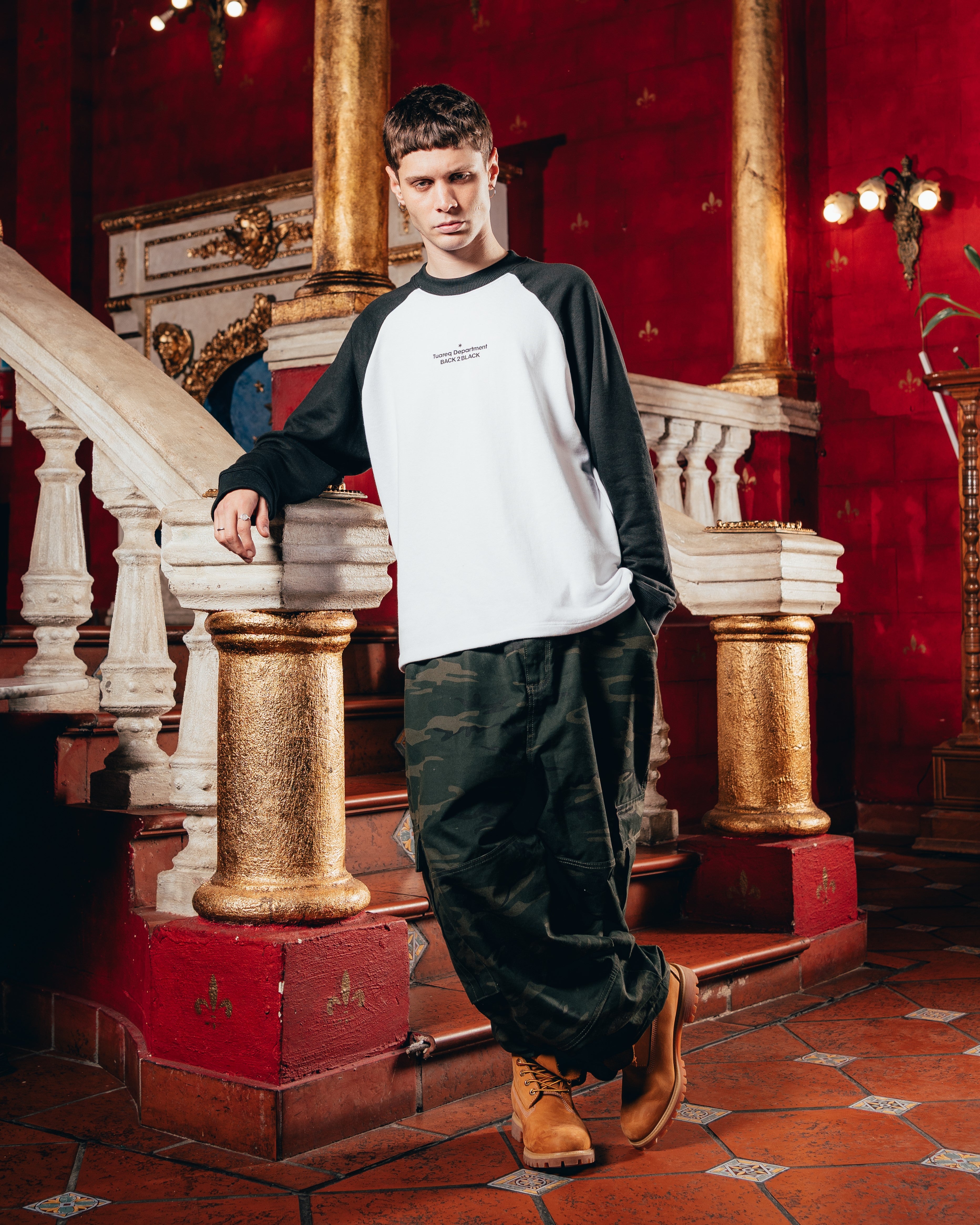 CREWNECK RANGLAN [ B2B ] WHITE