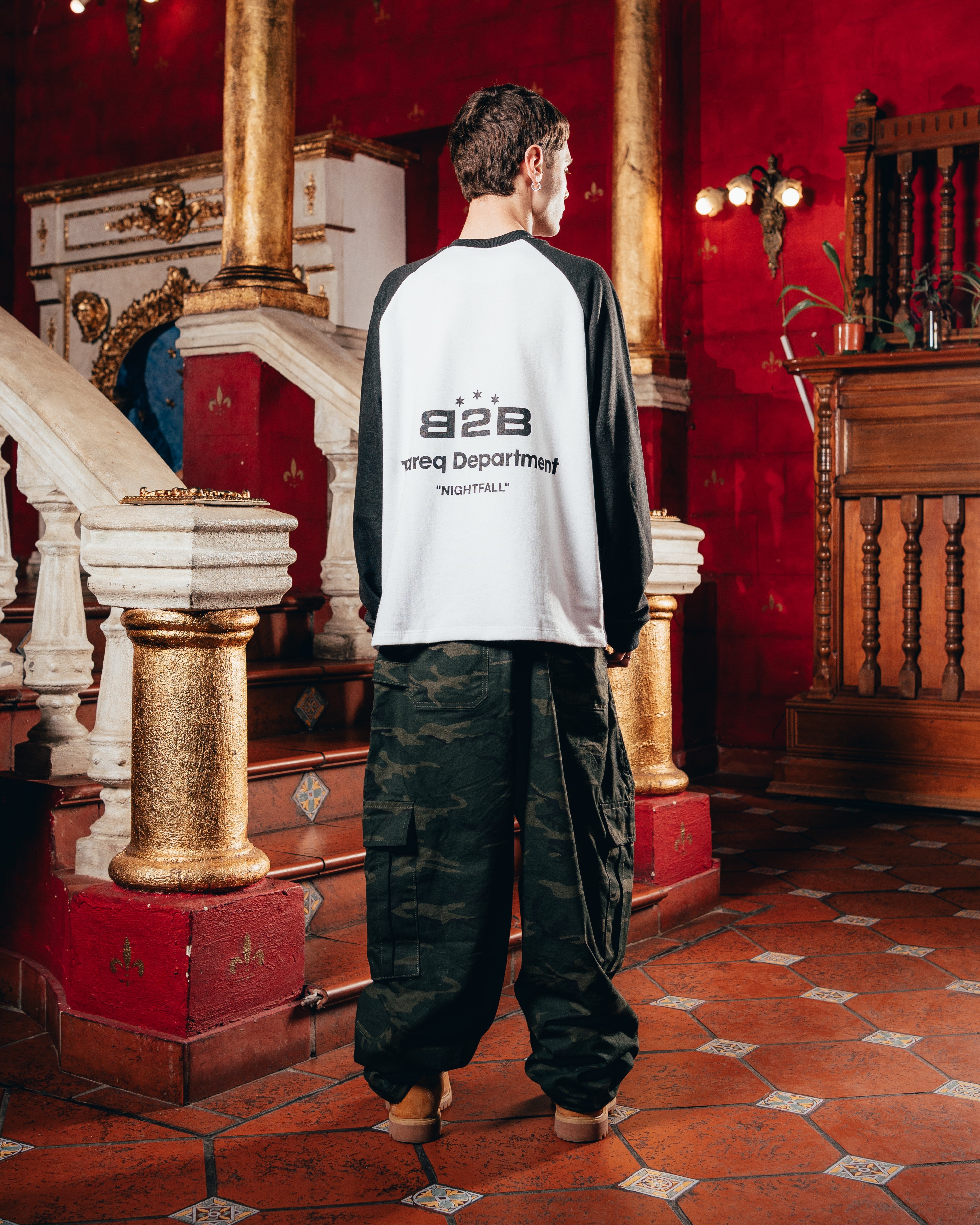 CREWNECK RANGLAN [ B2B ] WHITE