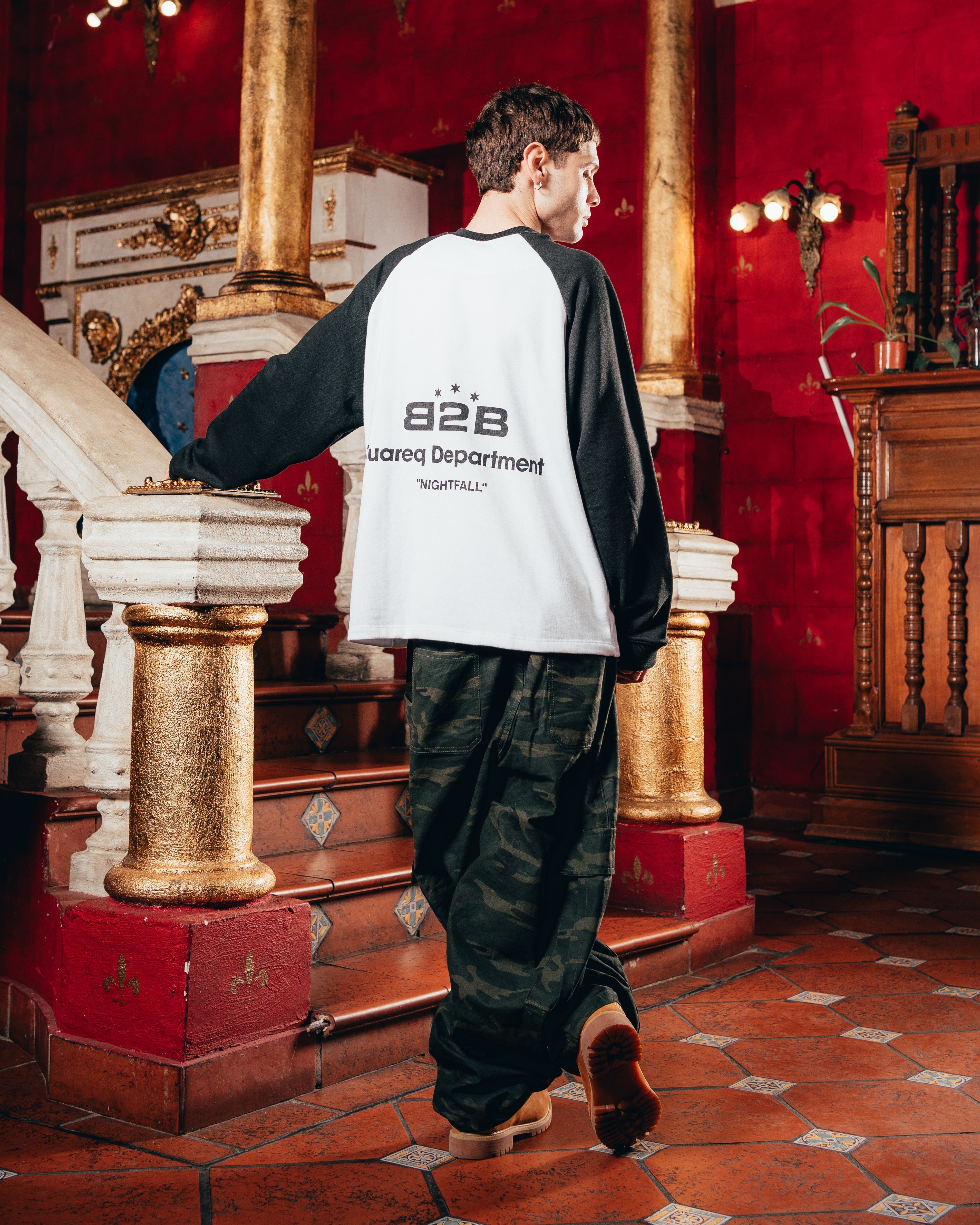 CREWNECK RANGLAN [ B2B ] WHITE