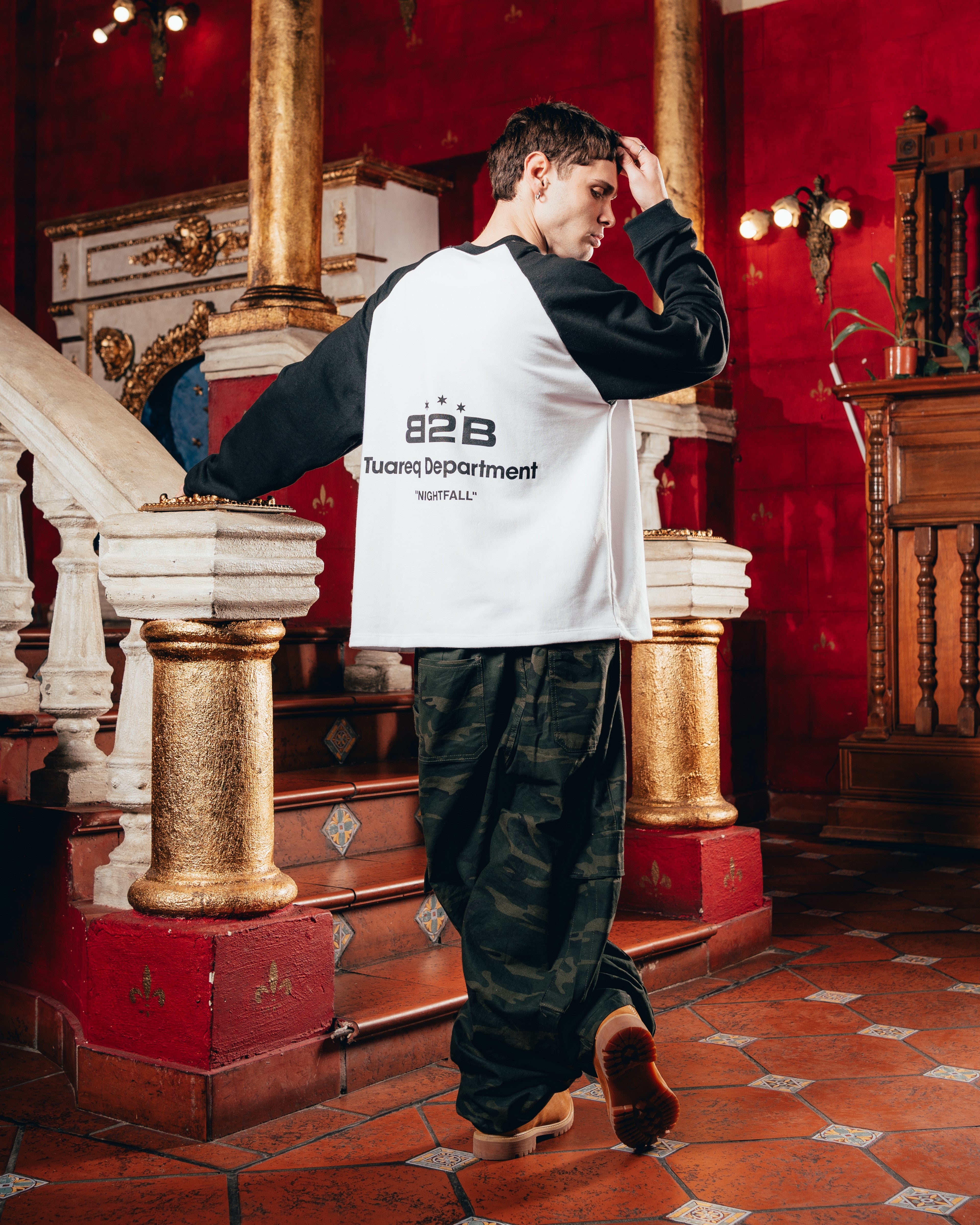 CREWNECK RANGLAN [ B2B ] WHITE