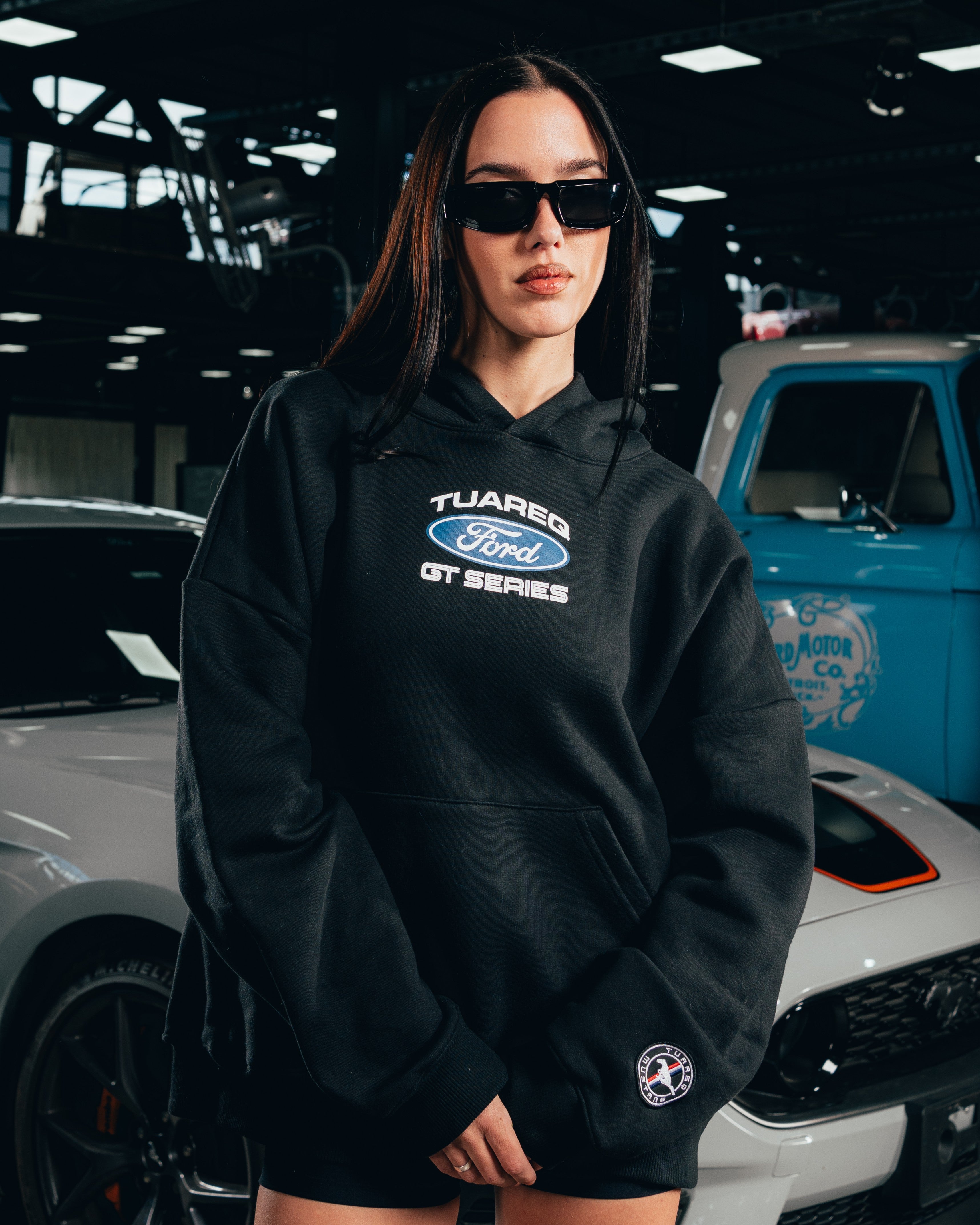 HOODIE EXTRAHEAVY [ FORD ] LOGO BLACK