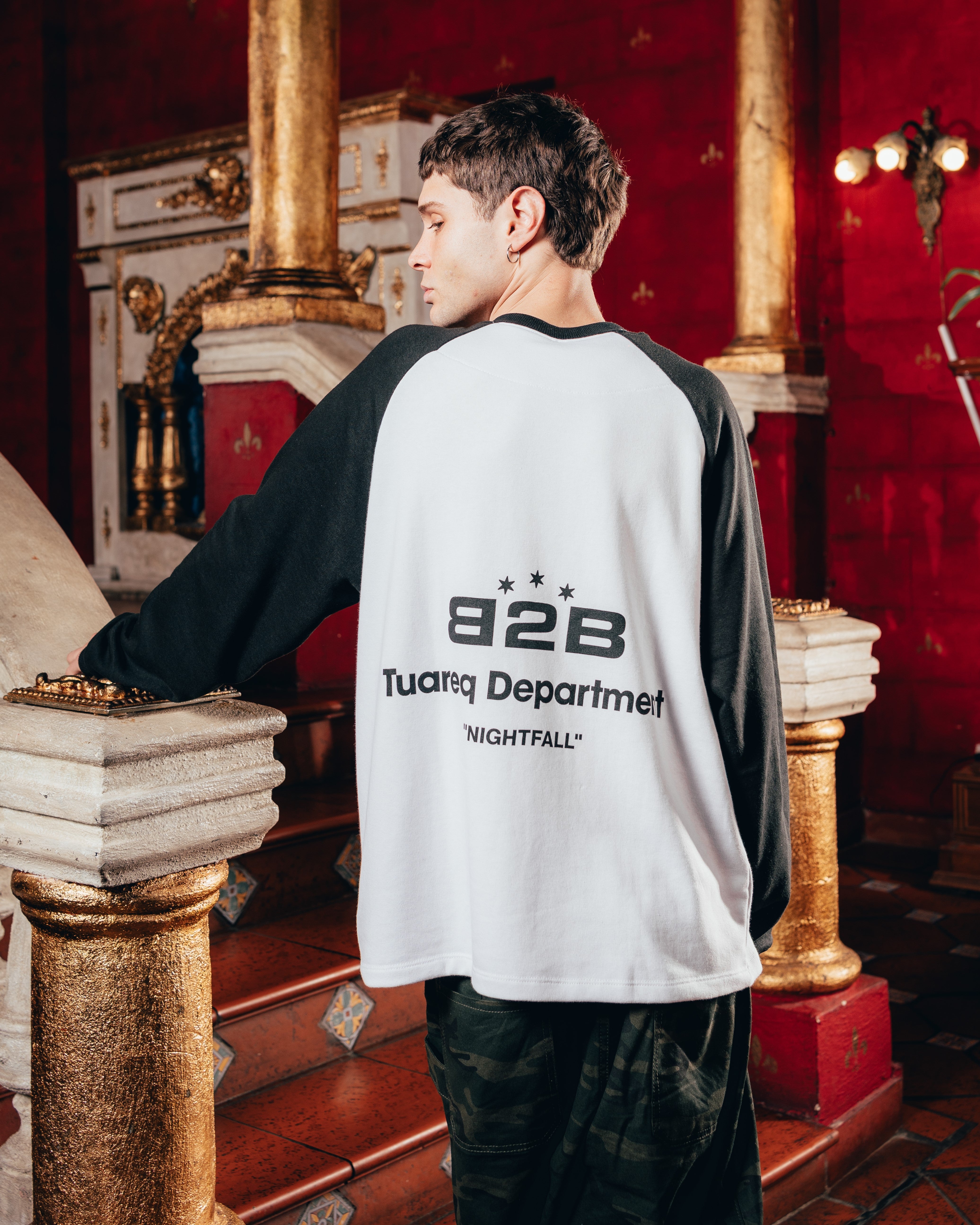 CREWNECK RANGLAN [ B2B ] WHITE