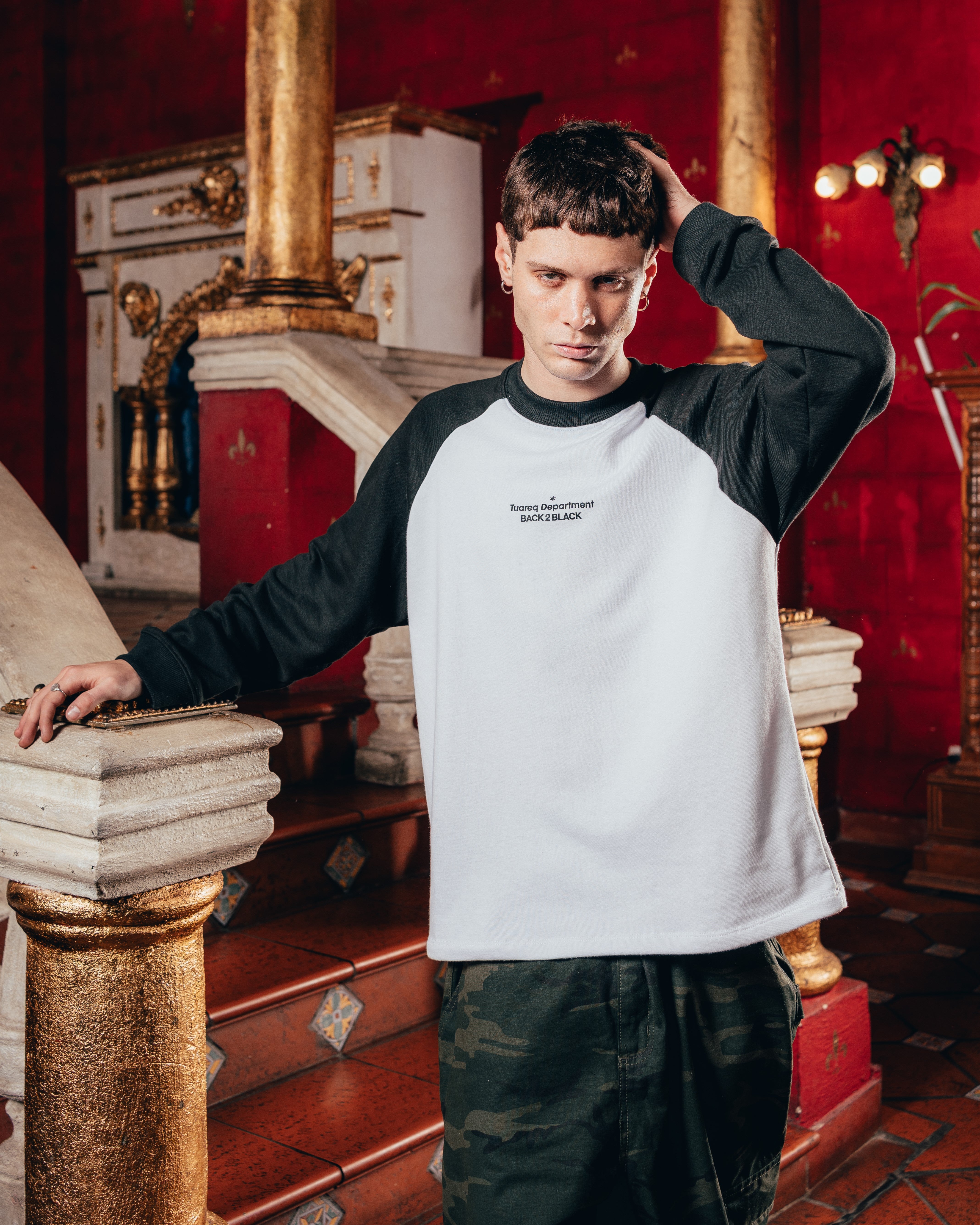 CREWNECK RANGLAN [ B2B ] WHITE