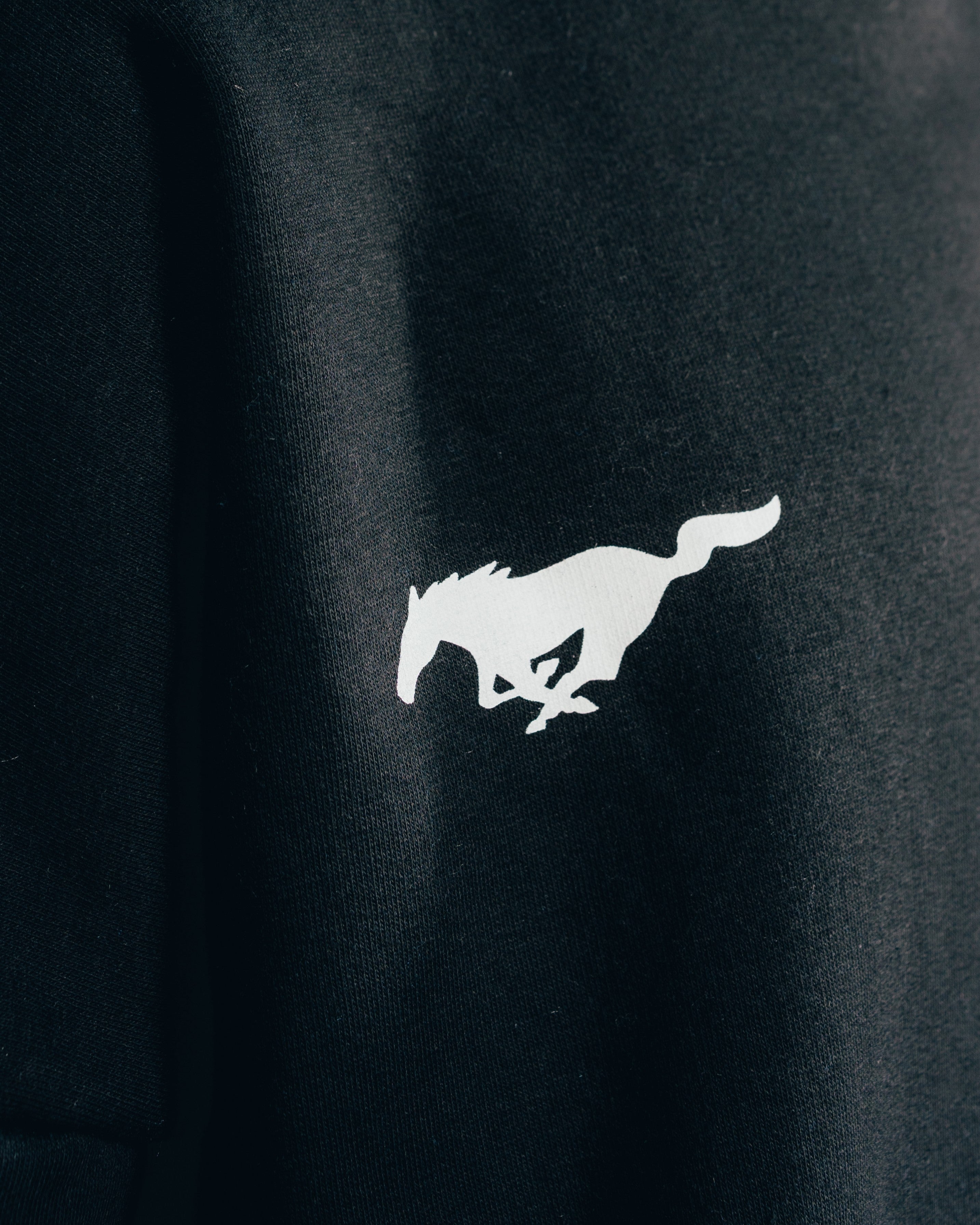 HOODIE EXTRAHEAVY [ FORD ] MUSTANG BLACK