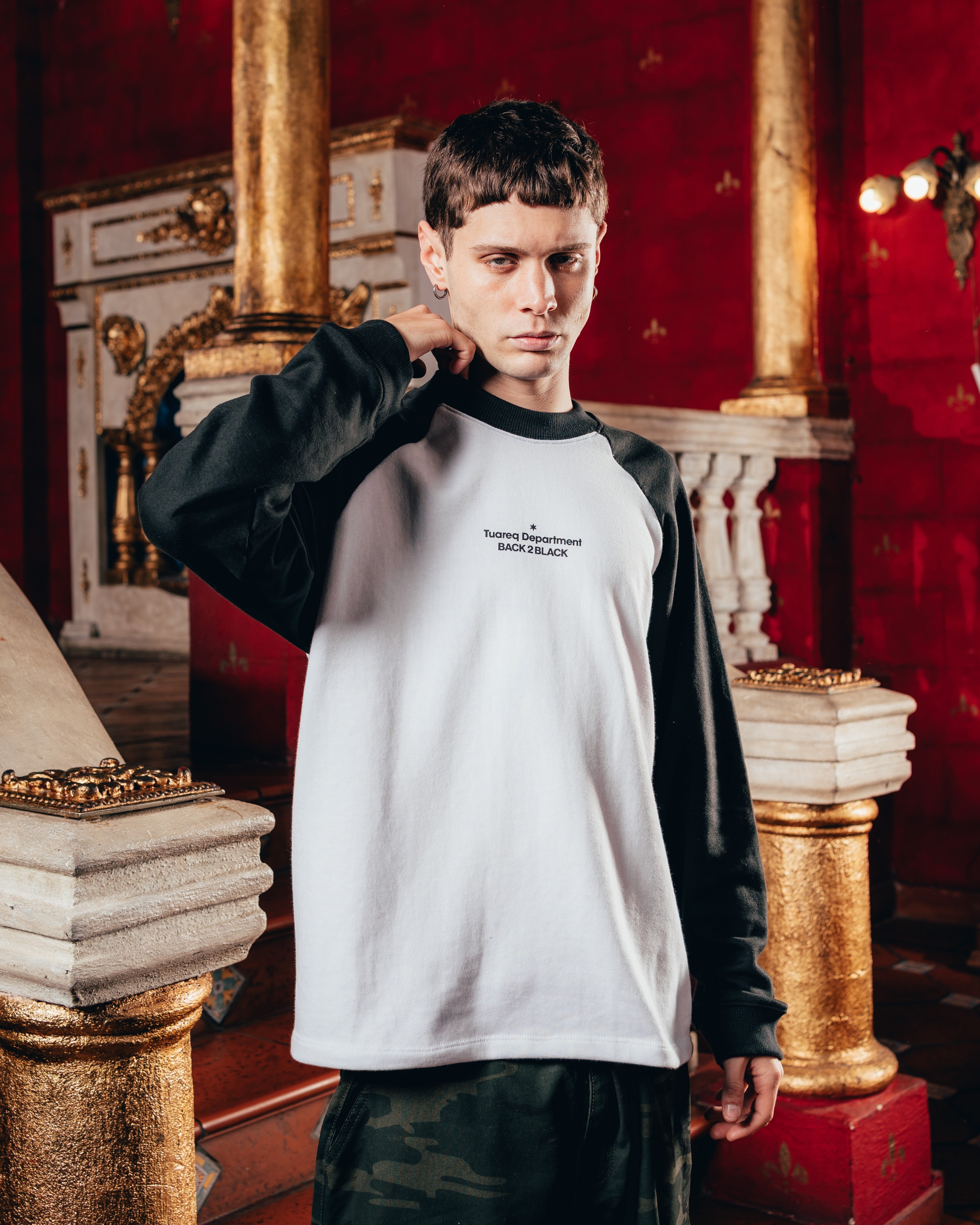 CREWNECK RANGLAN [ B2B ] WHITE