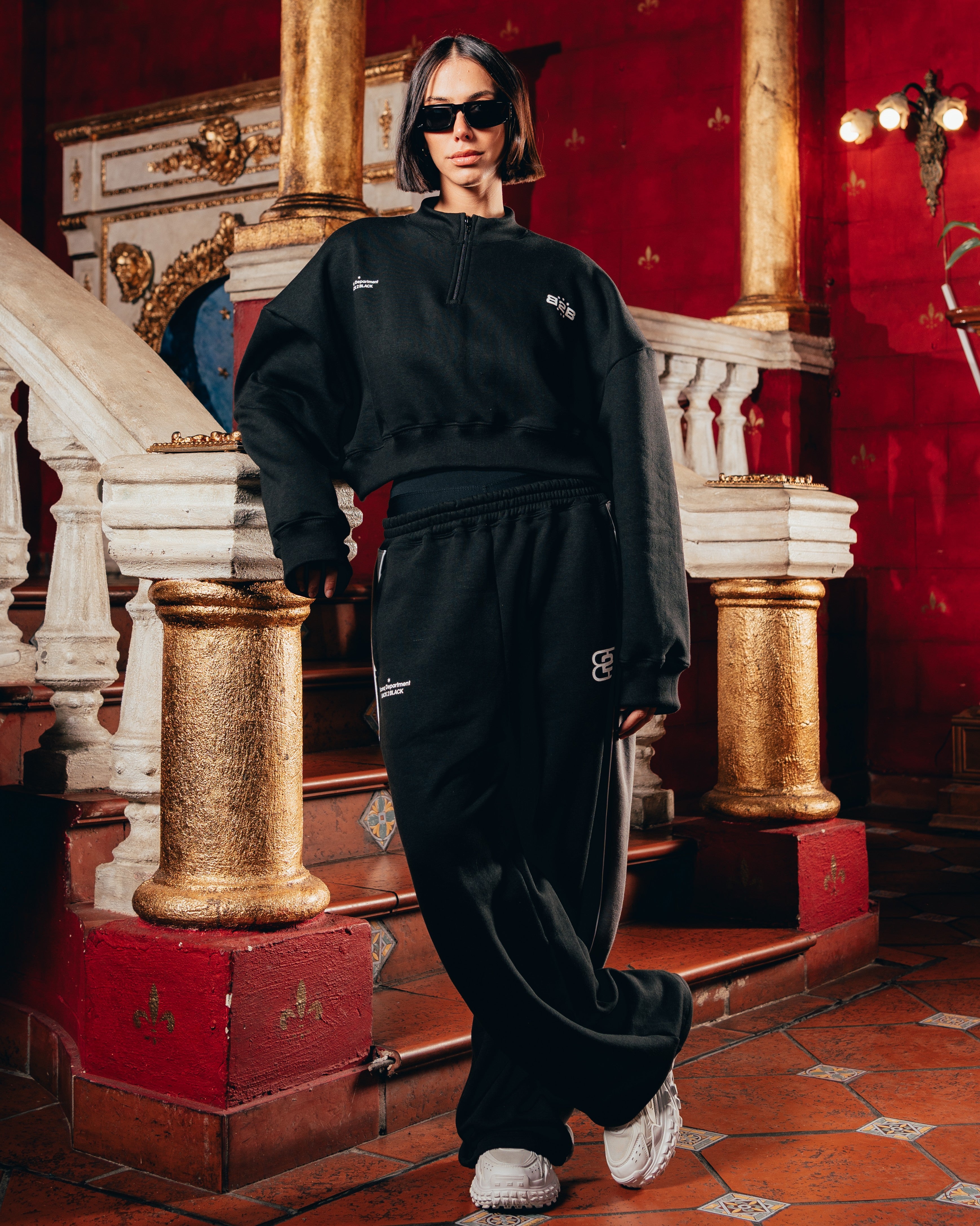 CROP MANGA LARGA [ B2B ] BLACK