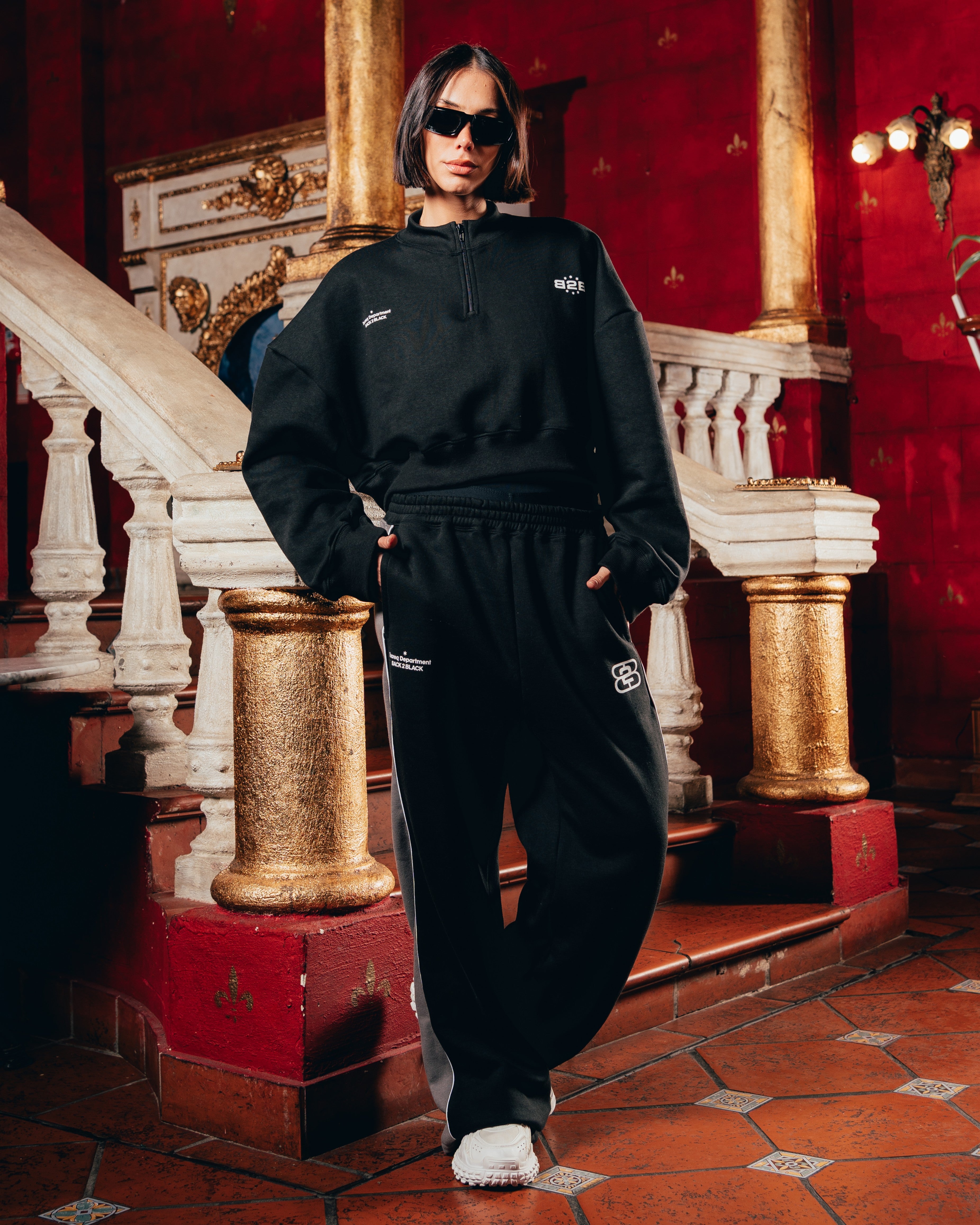 CROP MANGA LARGA [ B2B ] BLACK