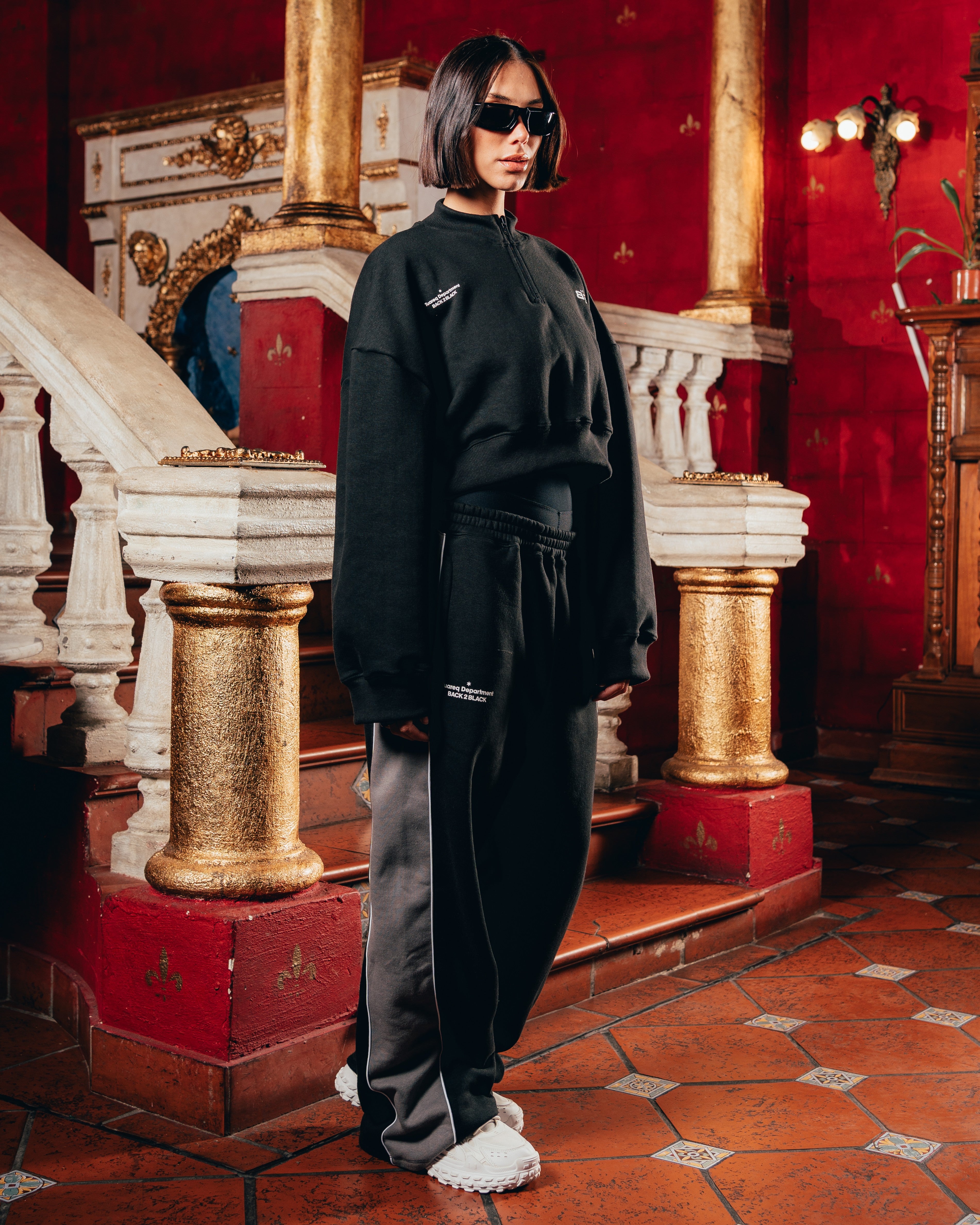 CROP MANGA LARGA [ B2B ] BLACK