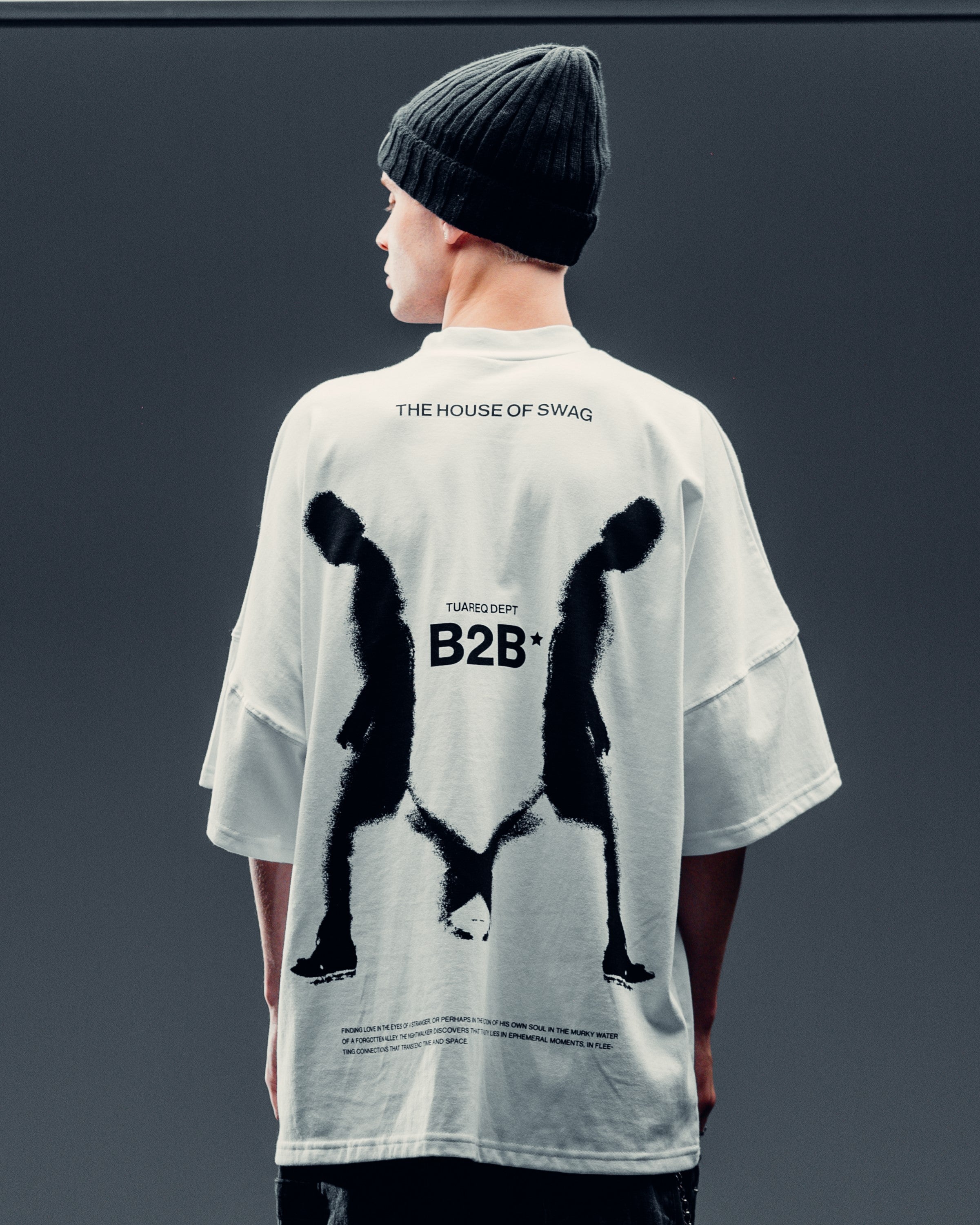 REMERA OVERSIZED [ B2B ] WALKER WHITE