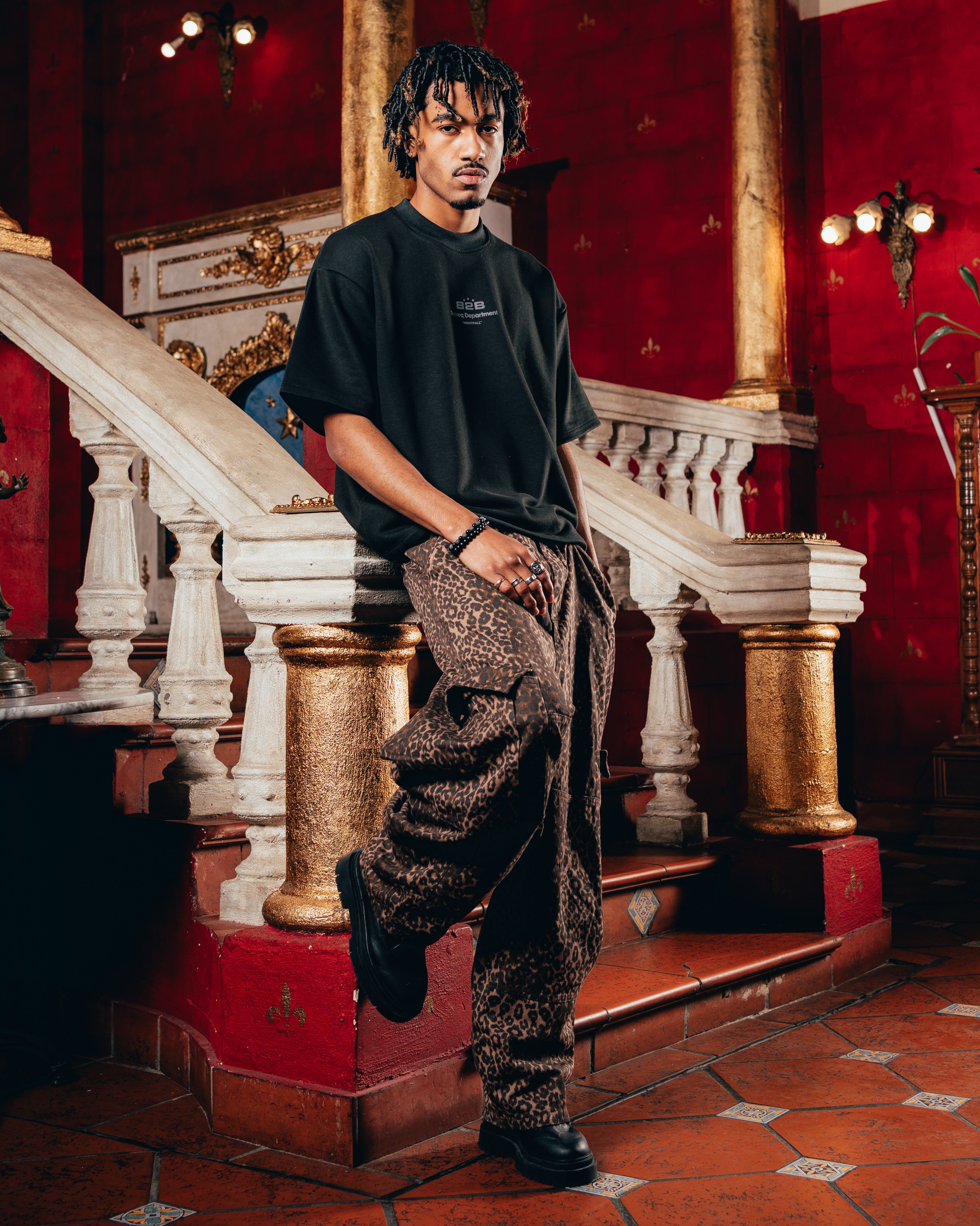 JEAN MOM OVERSIZED [ B2B ] ANIMAL PRINT