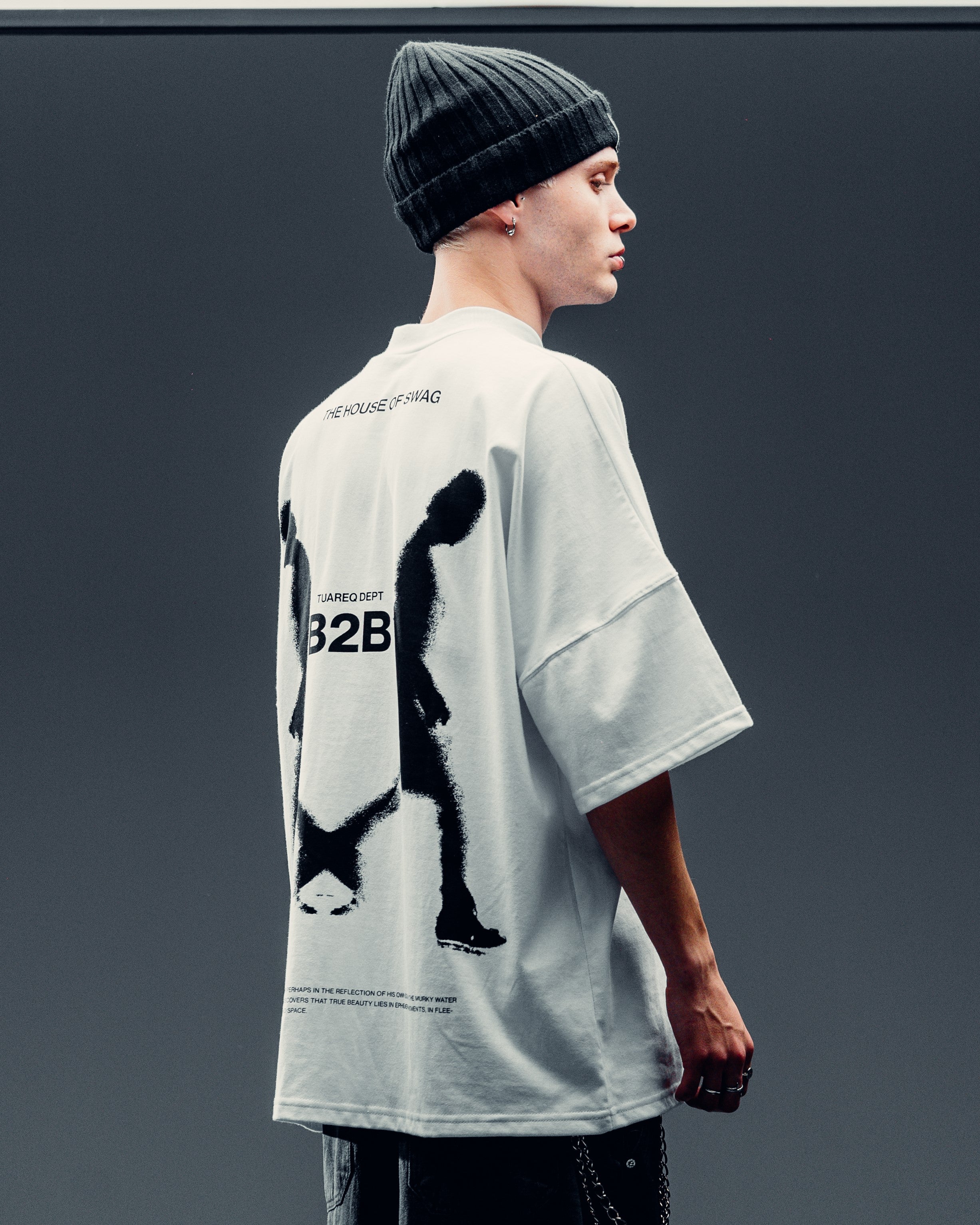 REMERA OVERSIZED [ B2B ] WALKER WHITE