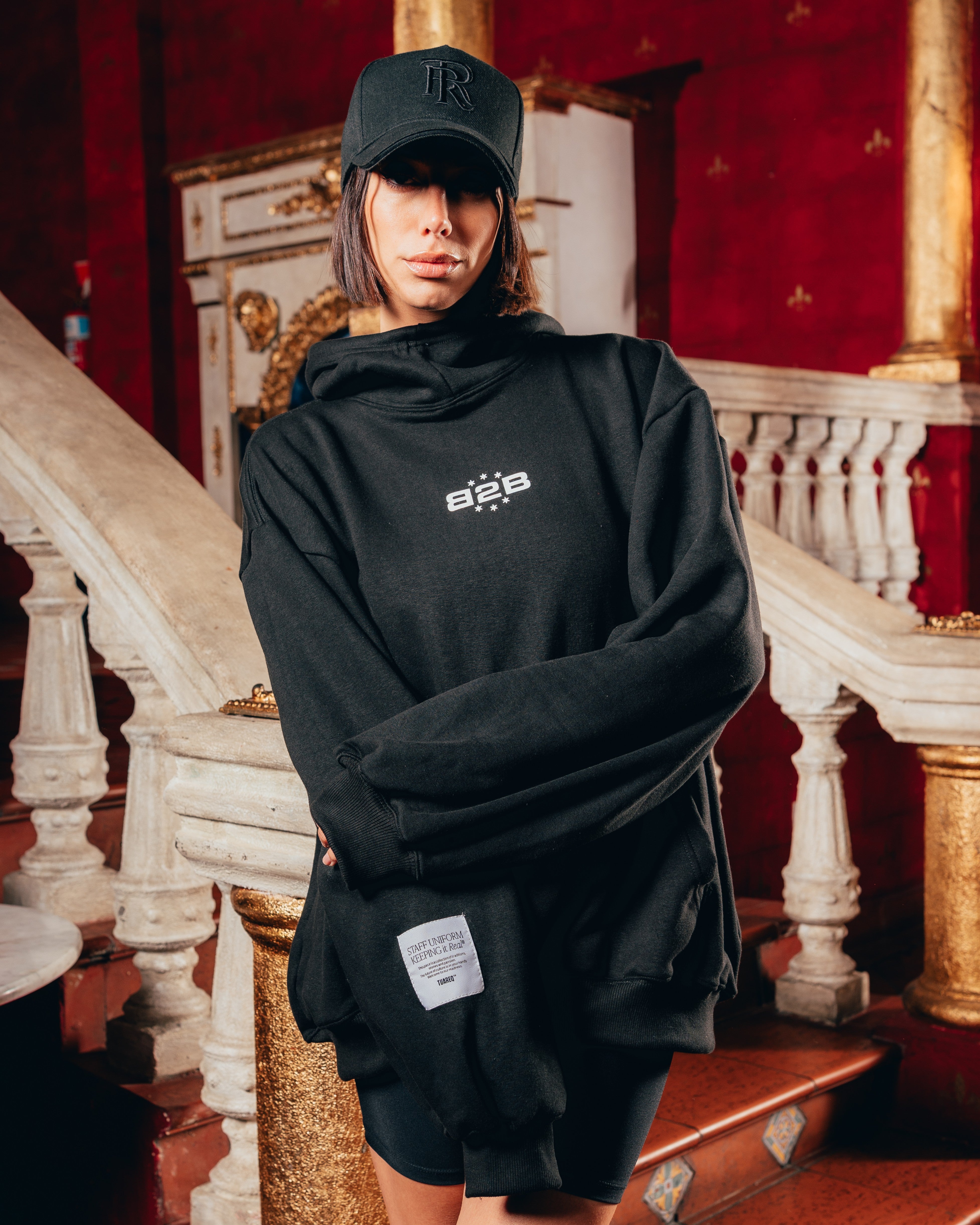 HOODIE OVERSIZED PESADO [ B2B ] BLACK