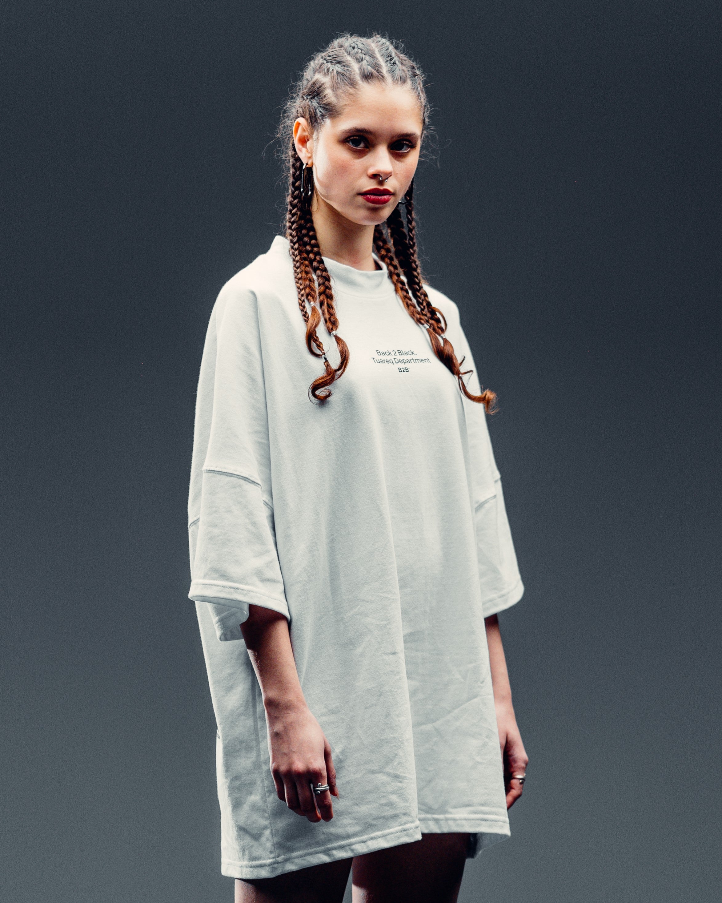 REMERA OVERSIZED [ B2B ] WALKER WHITE