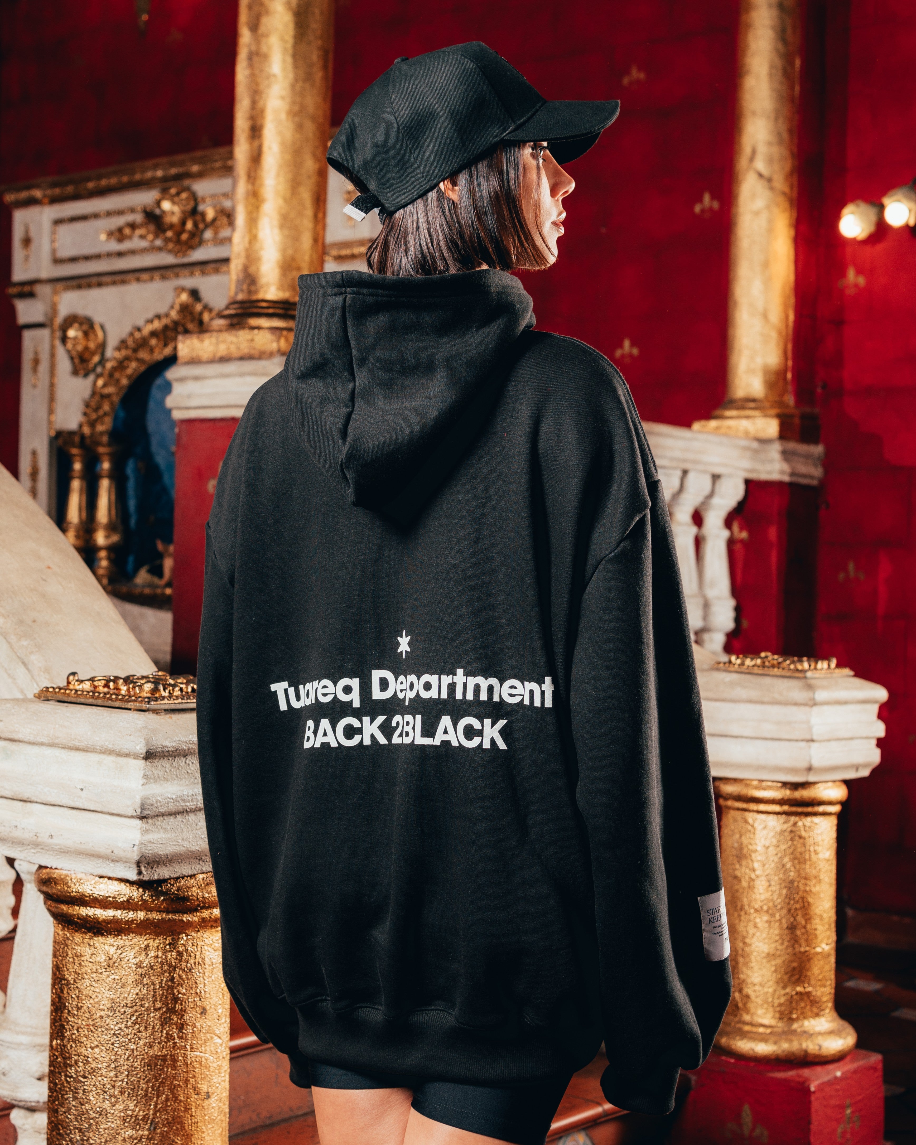 HOODIE OVERSIZED PESADO [ B2B ] BLACK
