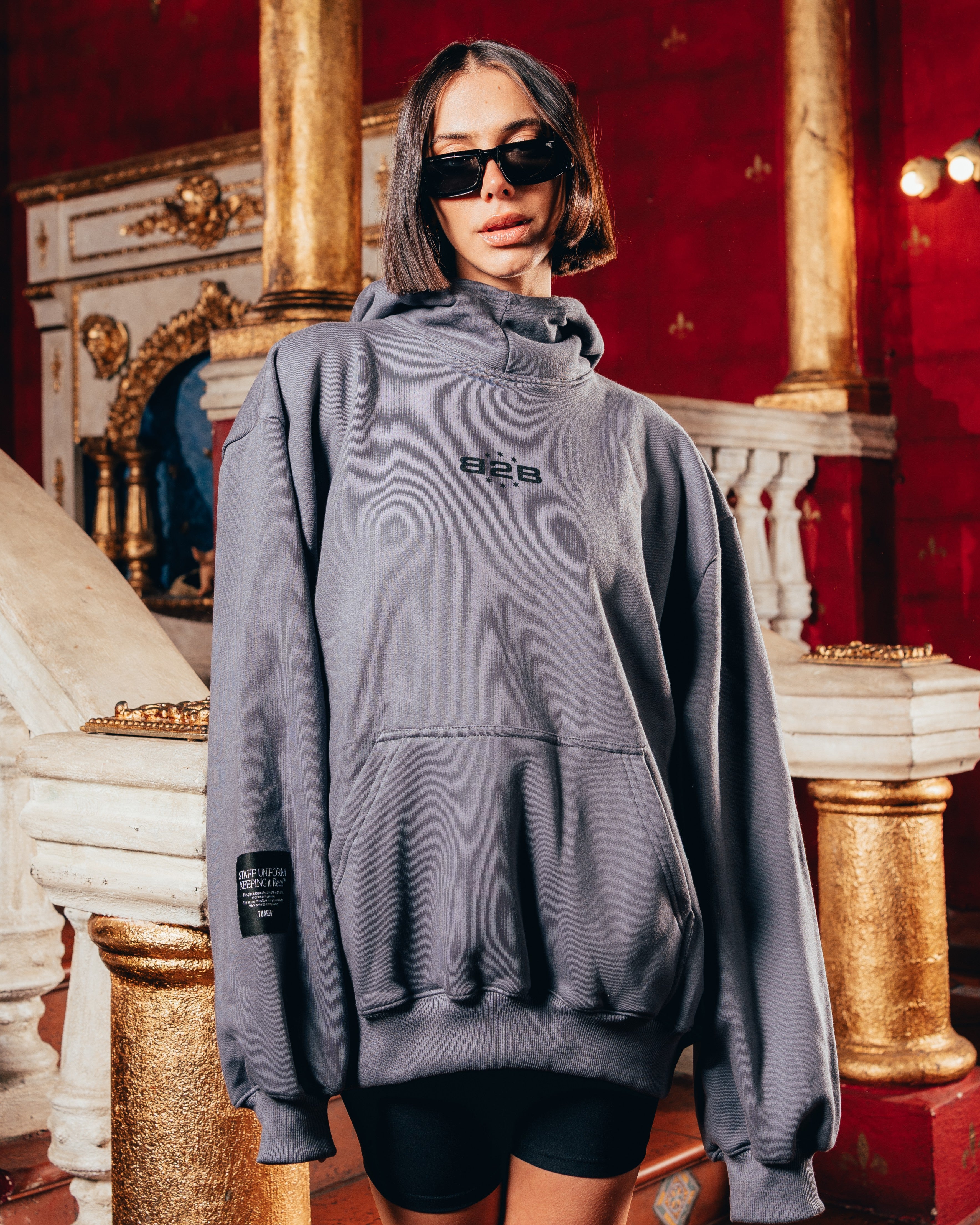 HOODIE OVERSIZED PESADO [ B2B ] GREY