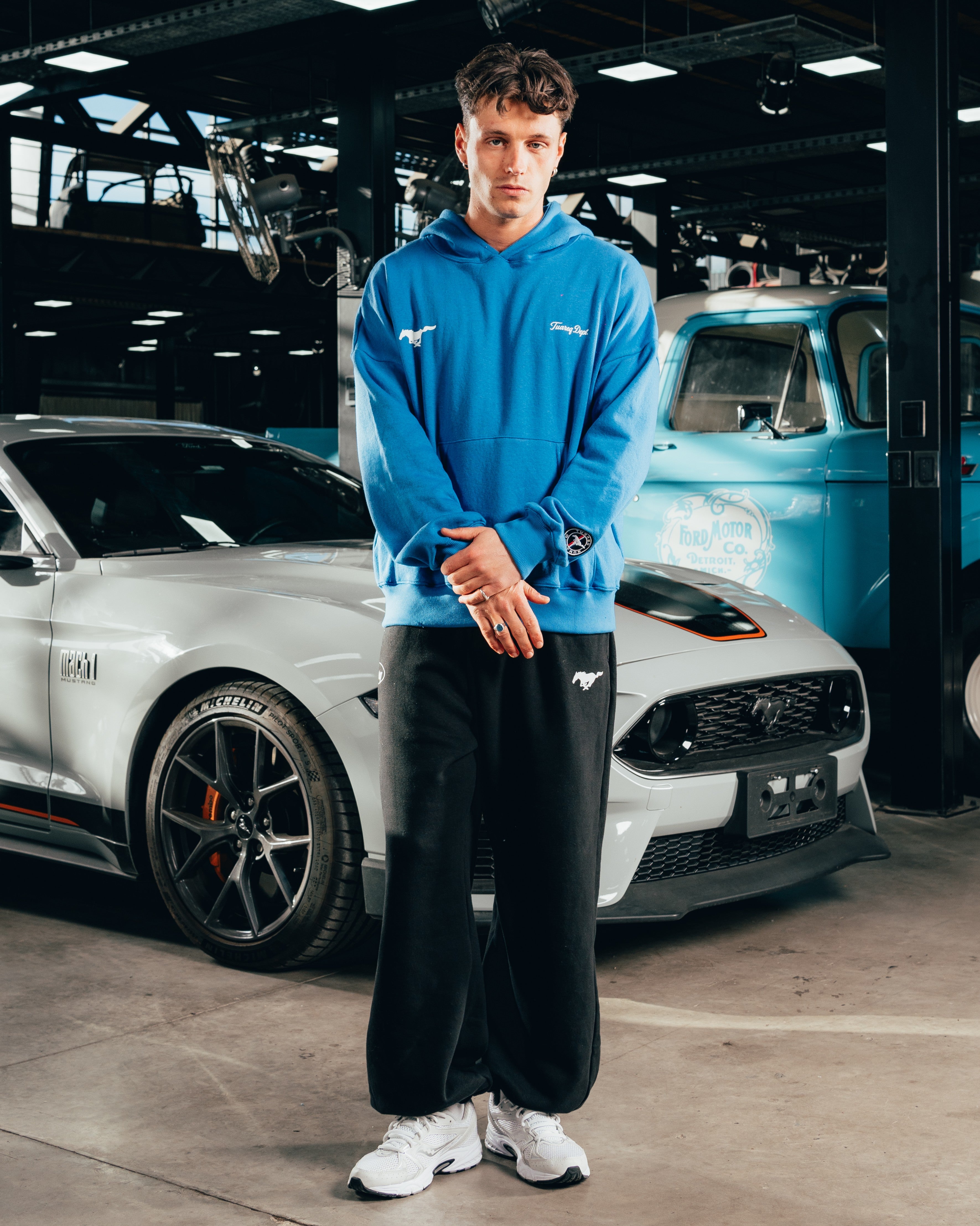 HOODIE EXTRAHEAVY [ FORD ] MUSTANG BLUE