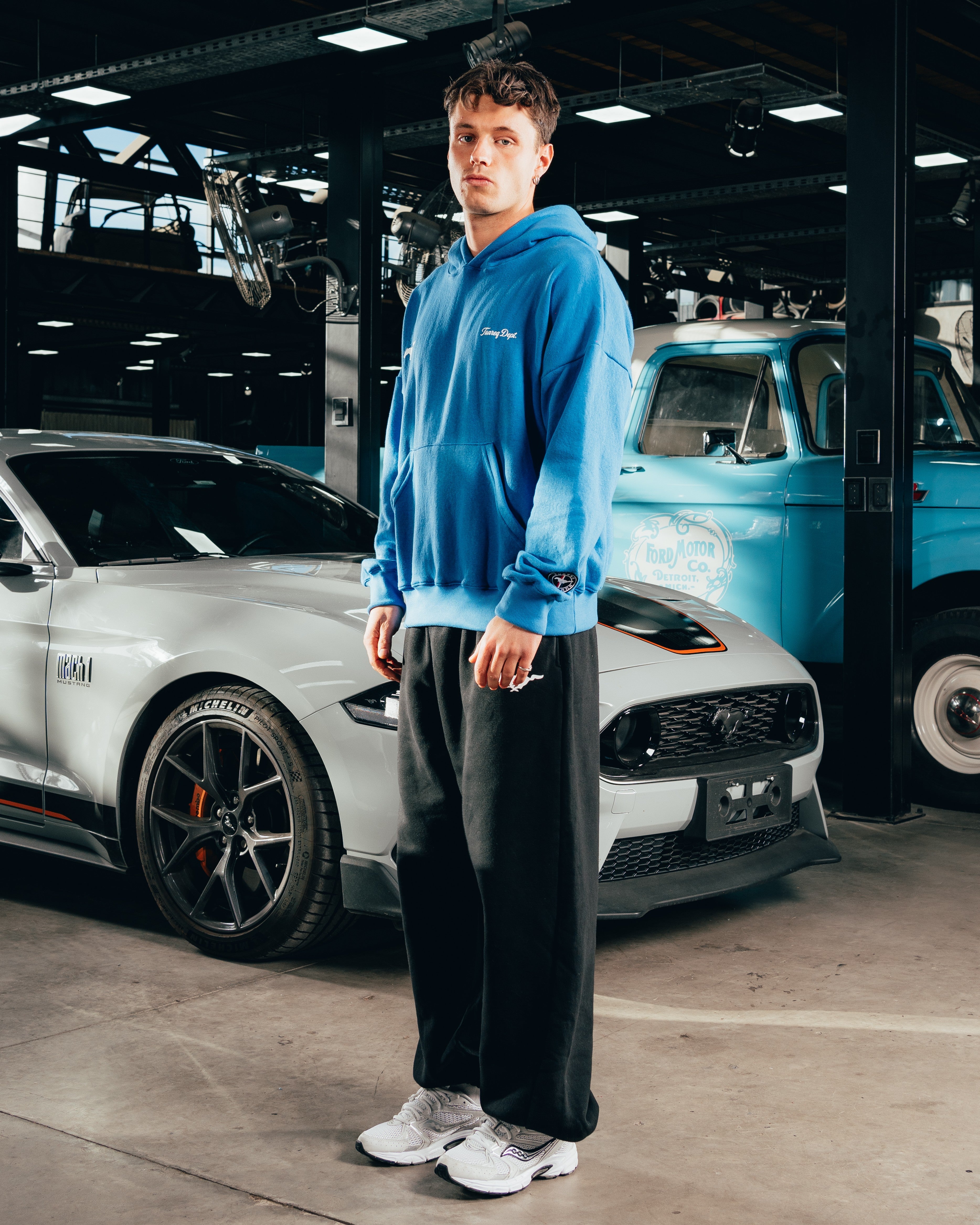 HOODIE EXTRAHEAVY [ FORD ] MUSTANG BLUE