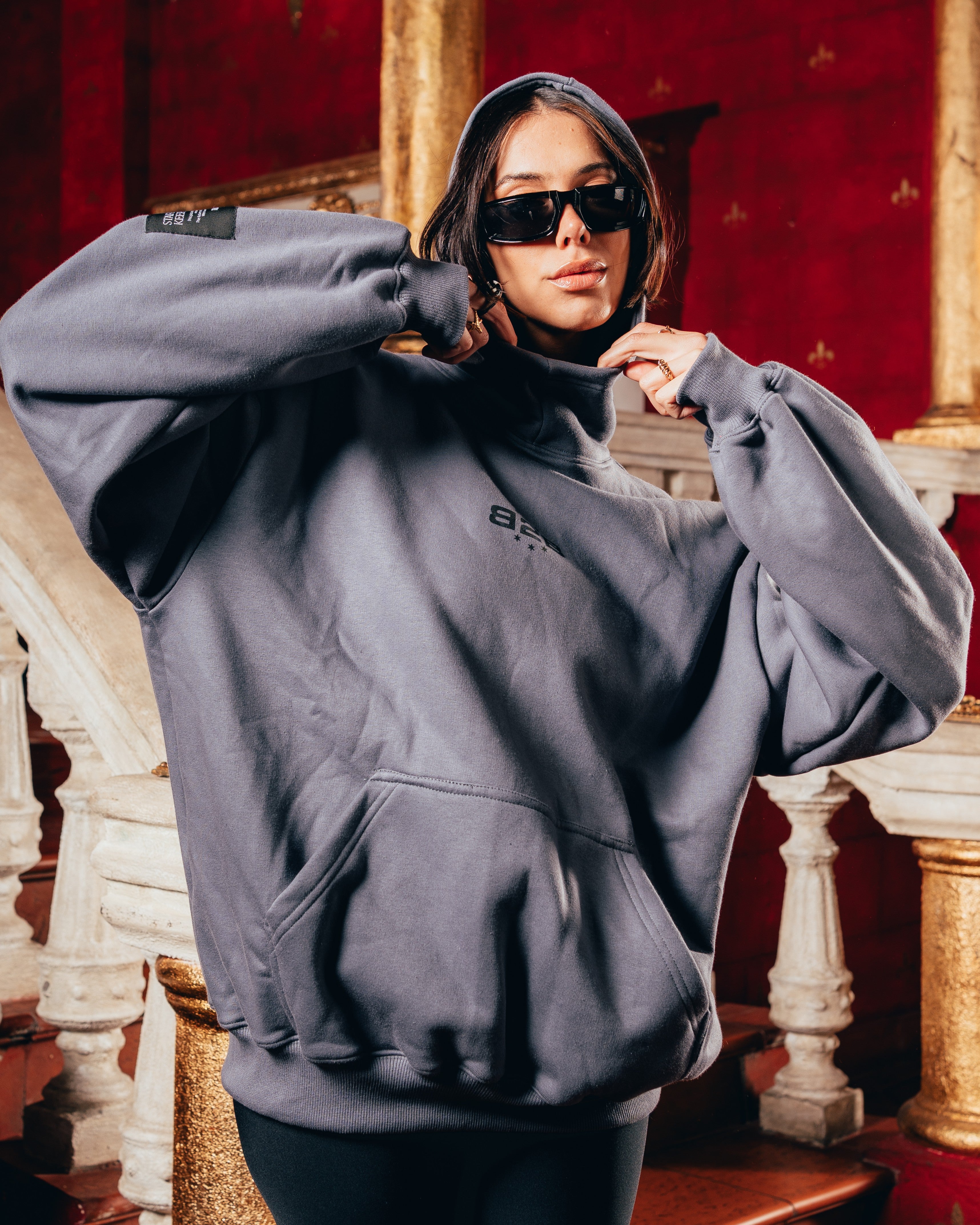 HOODIE OVERSIZED PESADO [ B2B ] GREY