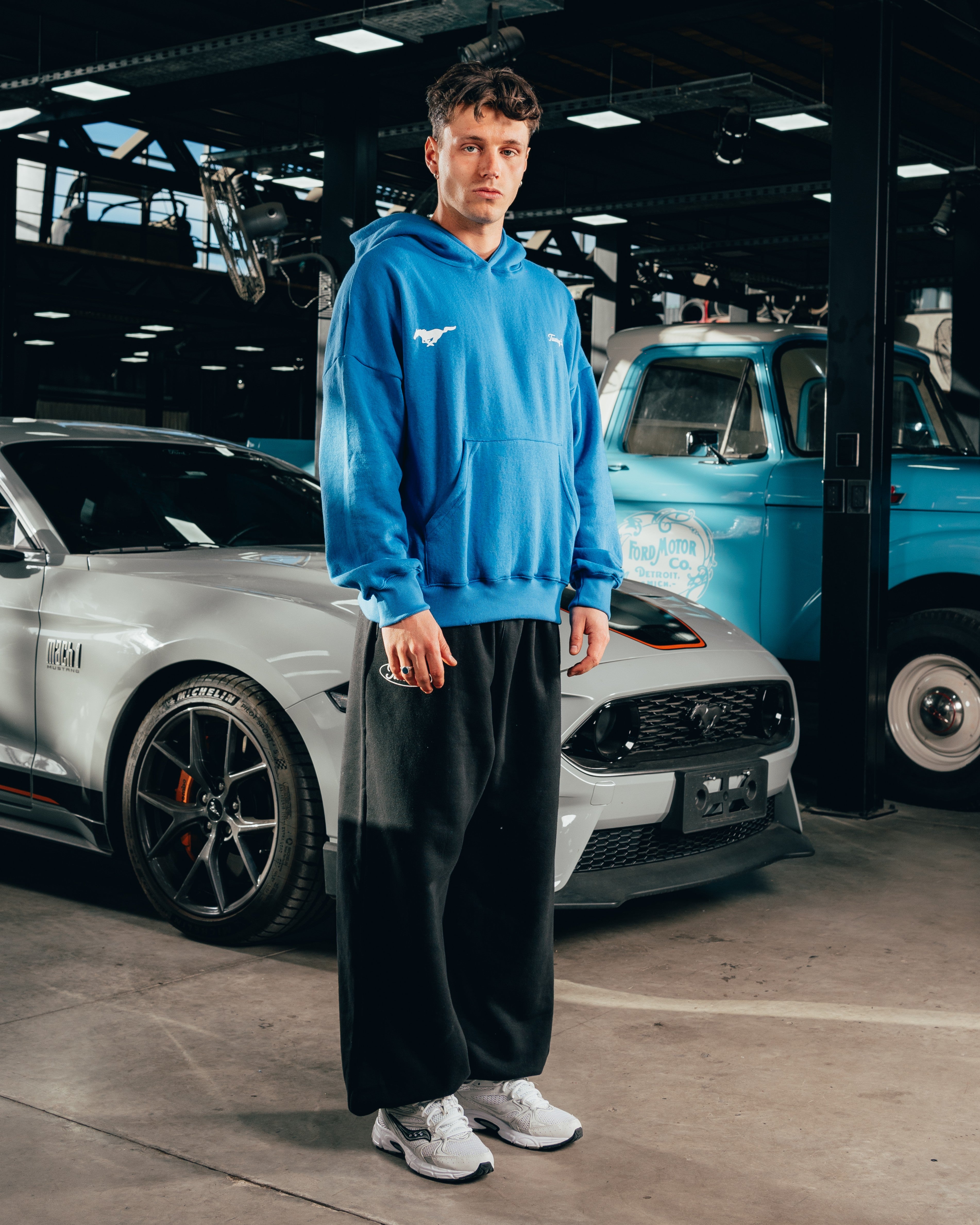 HOODIE EXTRAHEAVY [ FORD ] MUSTANG BLUE