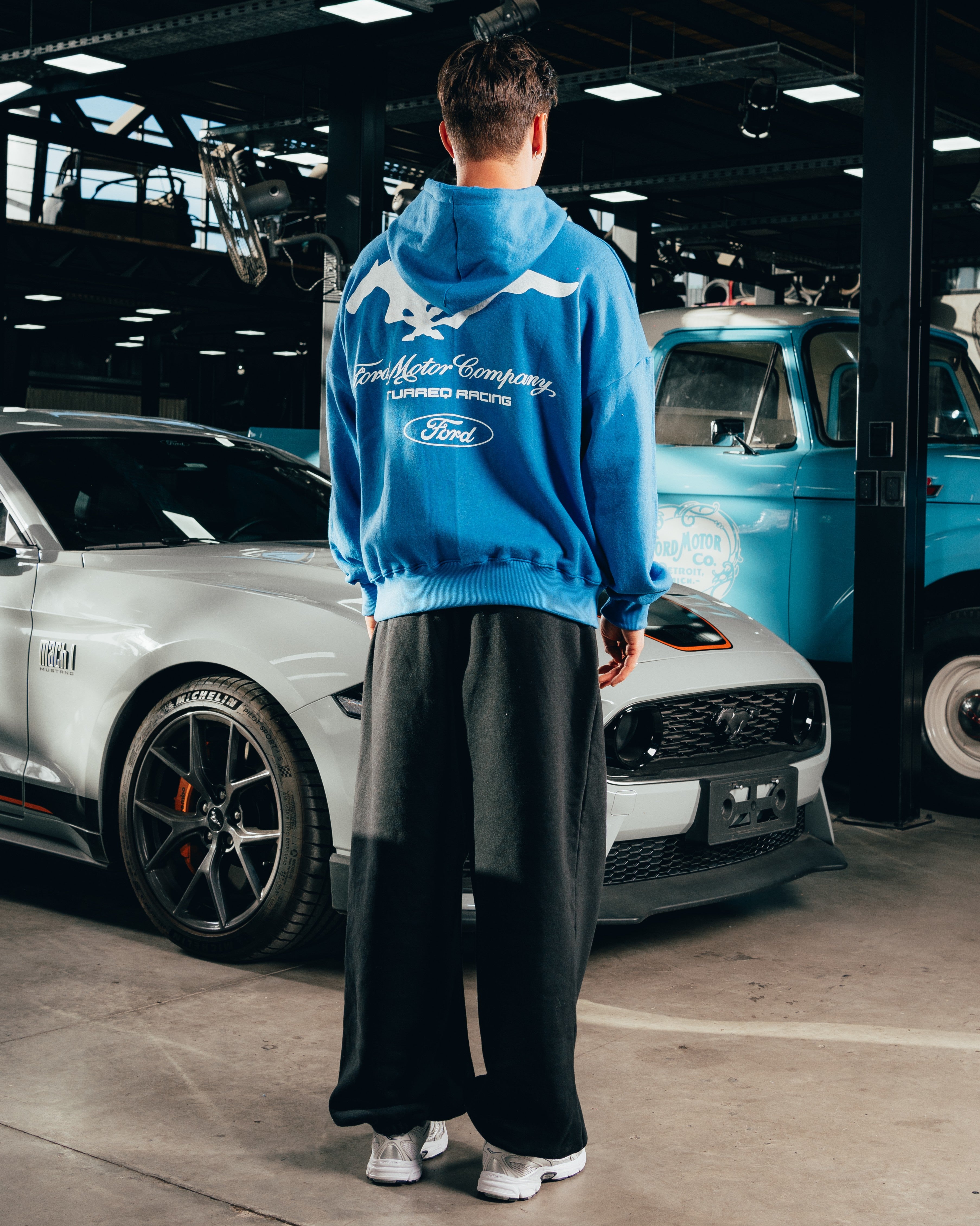 HOODIE EXTRAHEAVY [ FORD ] MUSTANG BLUE