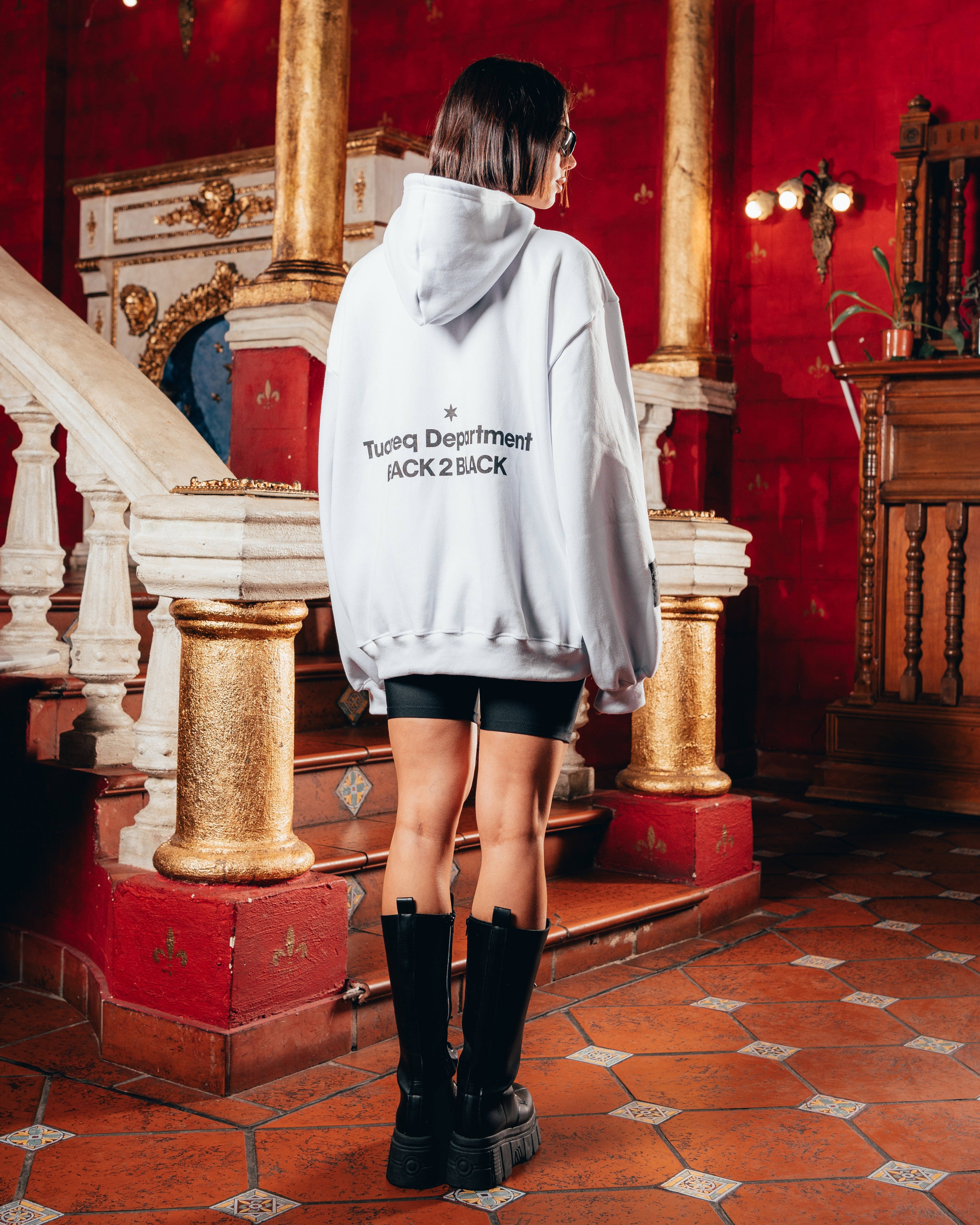 HOODIE OVERSIZED PESADO [ B2B ] WHITE