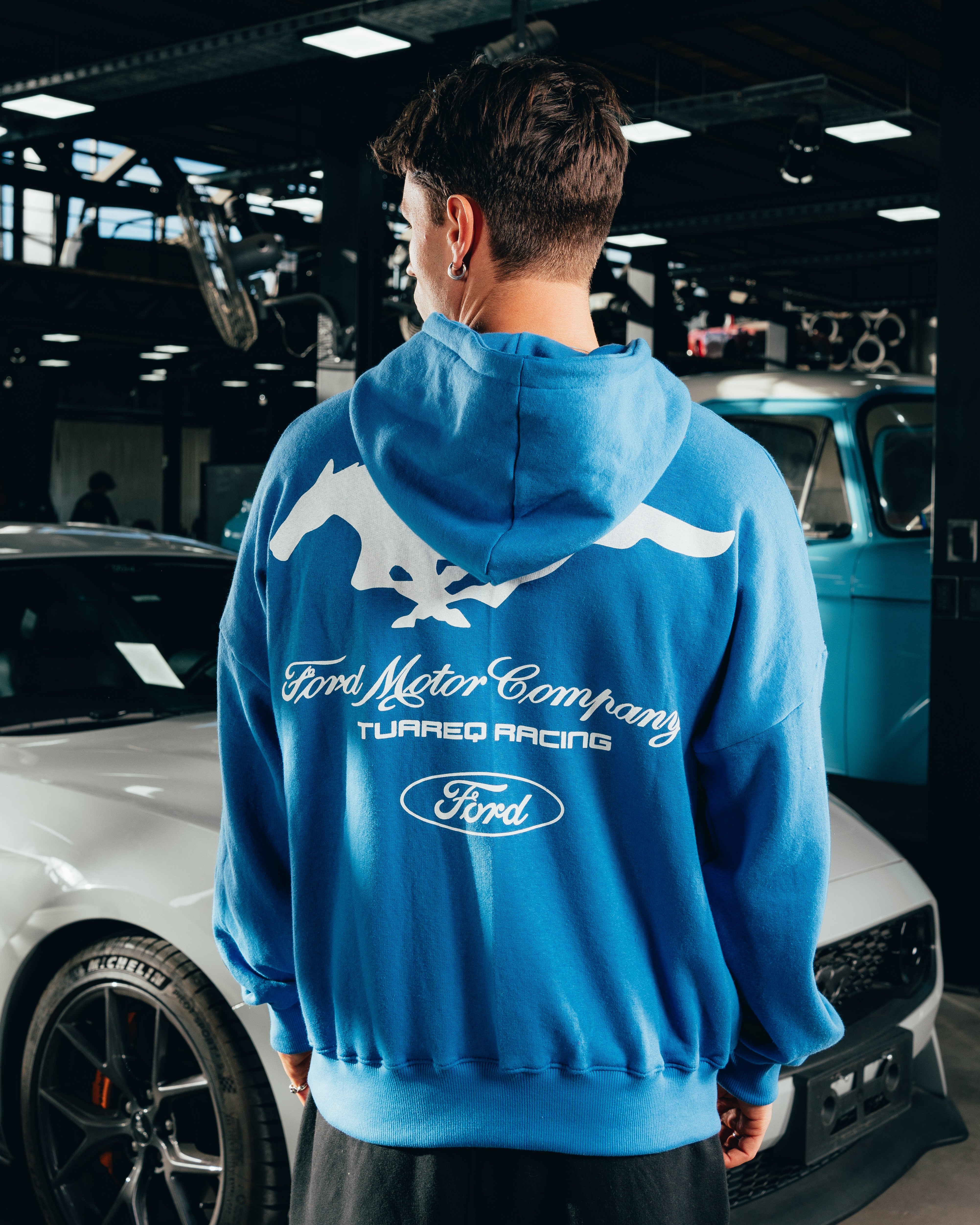 HOODIE EXTRAHEAVY [ FORD ] MUSTANG BLUE