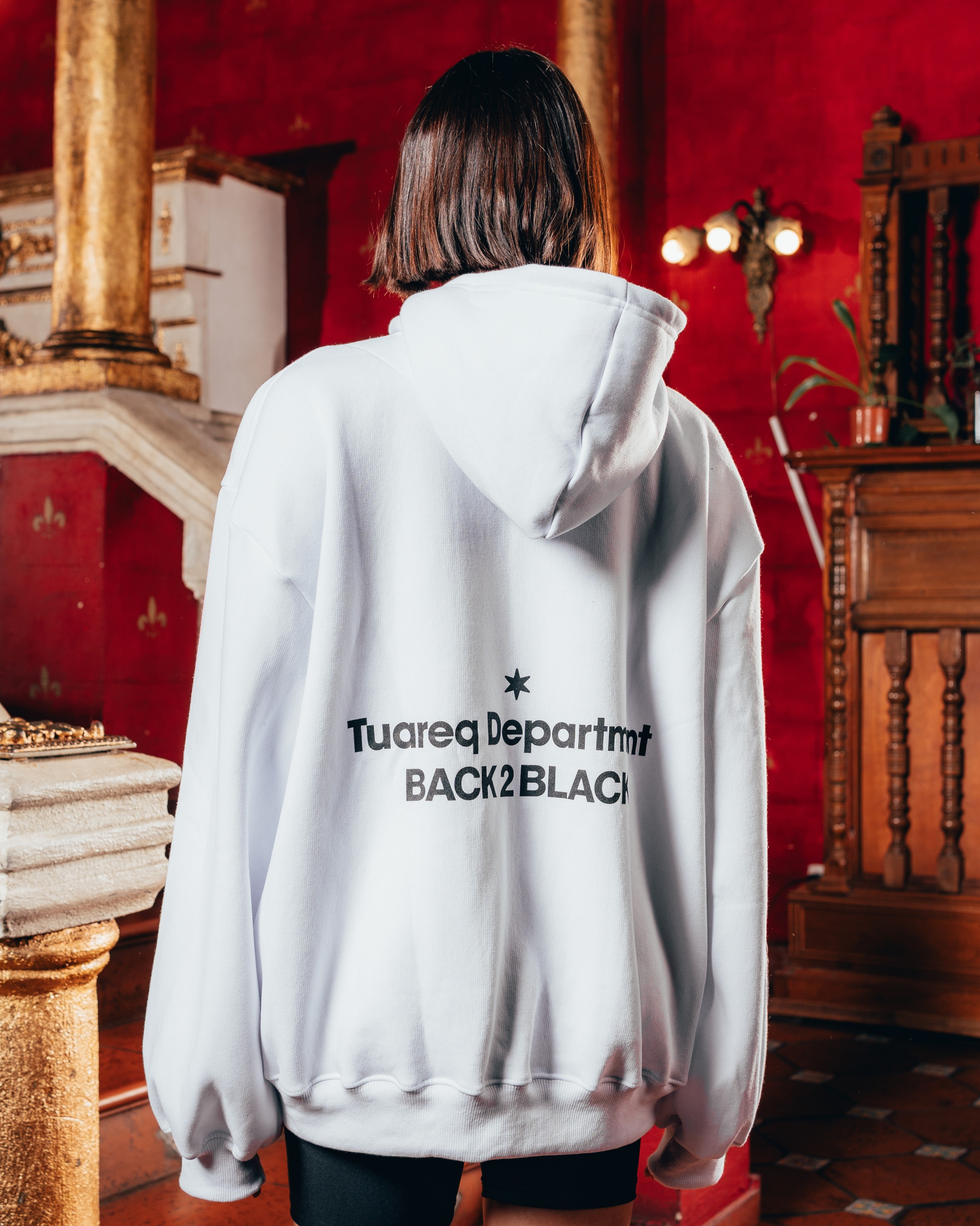 HOODIE OVERSIZED PESADO [ B2B ] WHITE
