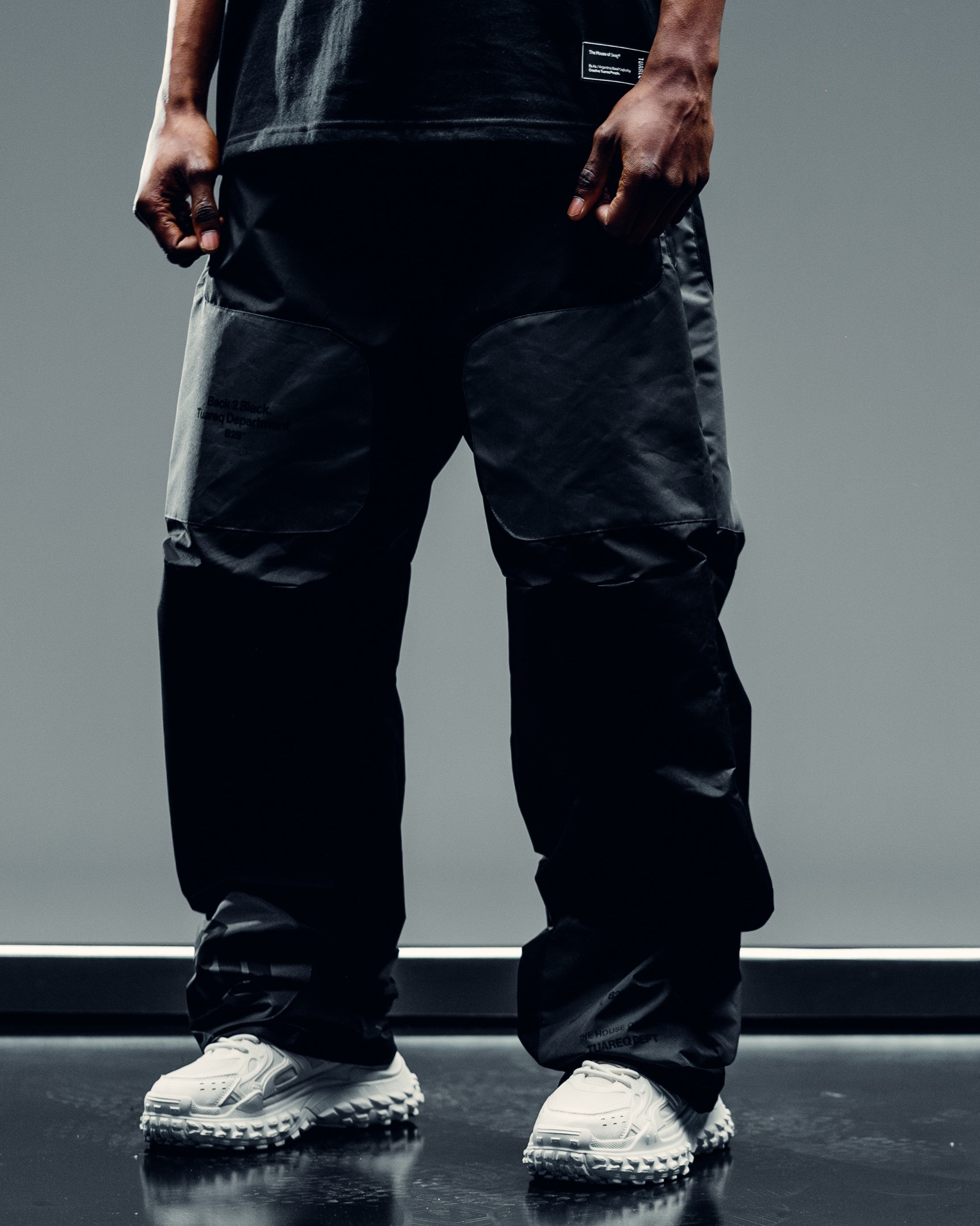 PARACHUTE CARGO PANTS [ B2B ] BLACK & GREY