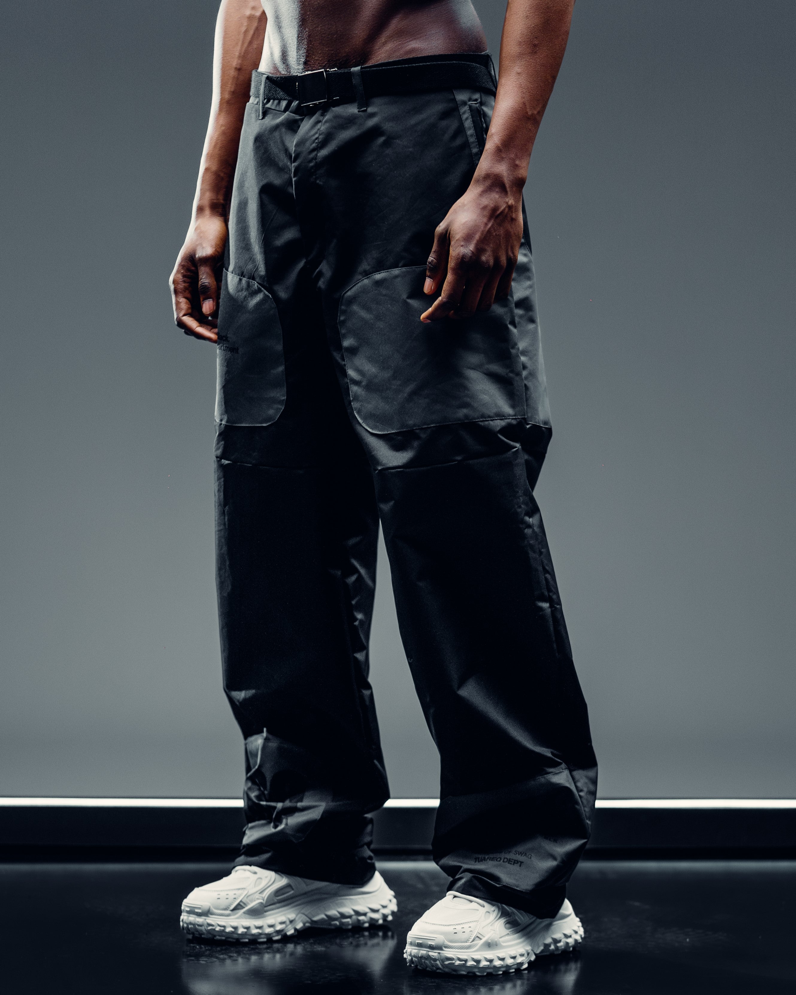 PARACHUTE CARGO PANTS [ B2B ] BLACK & GREY