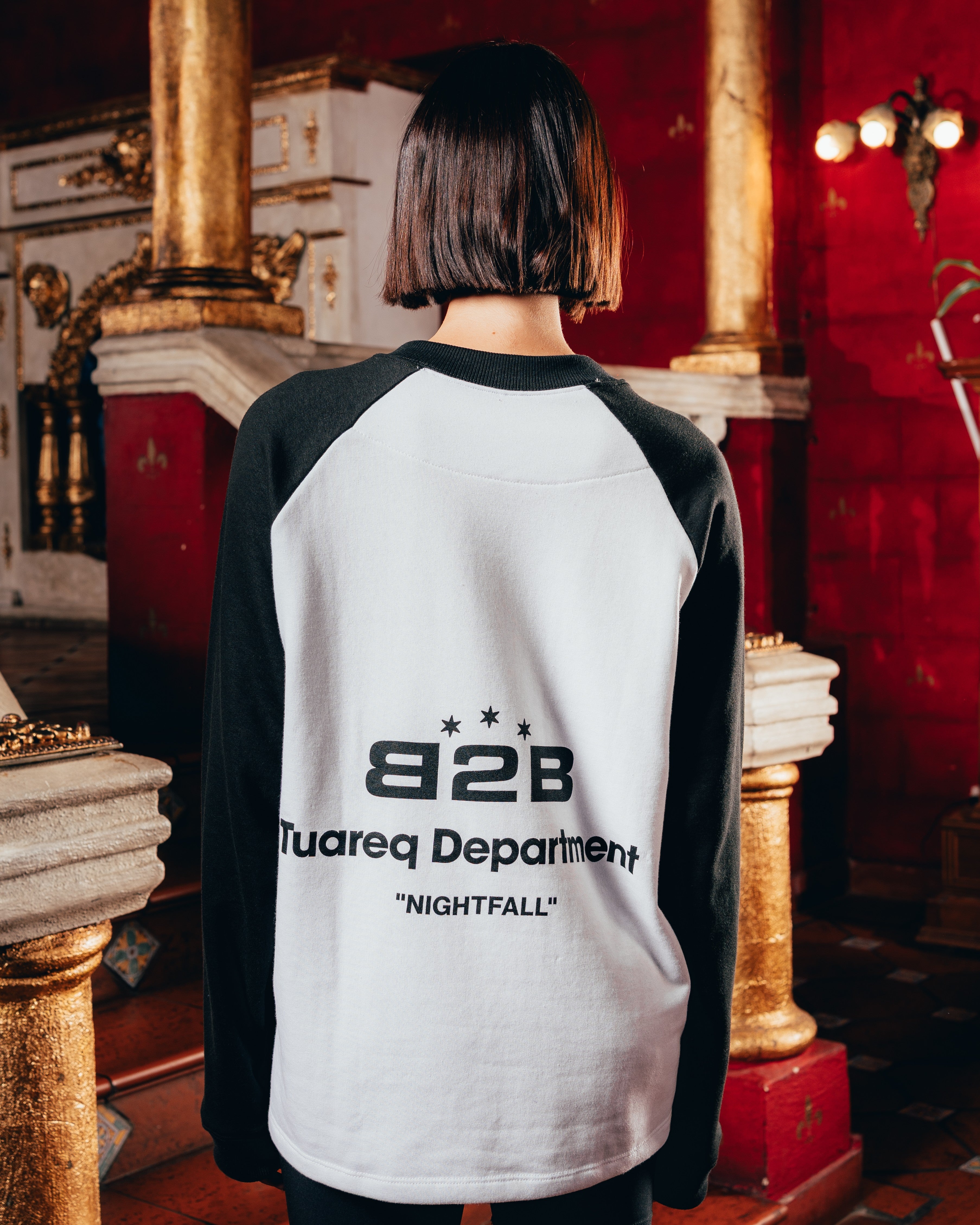 CREWNECK RANGLAN [ B2B ] WHITE