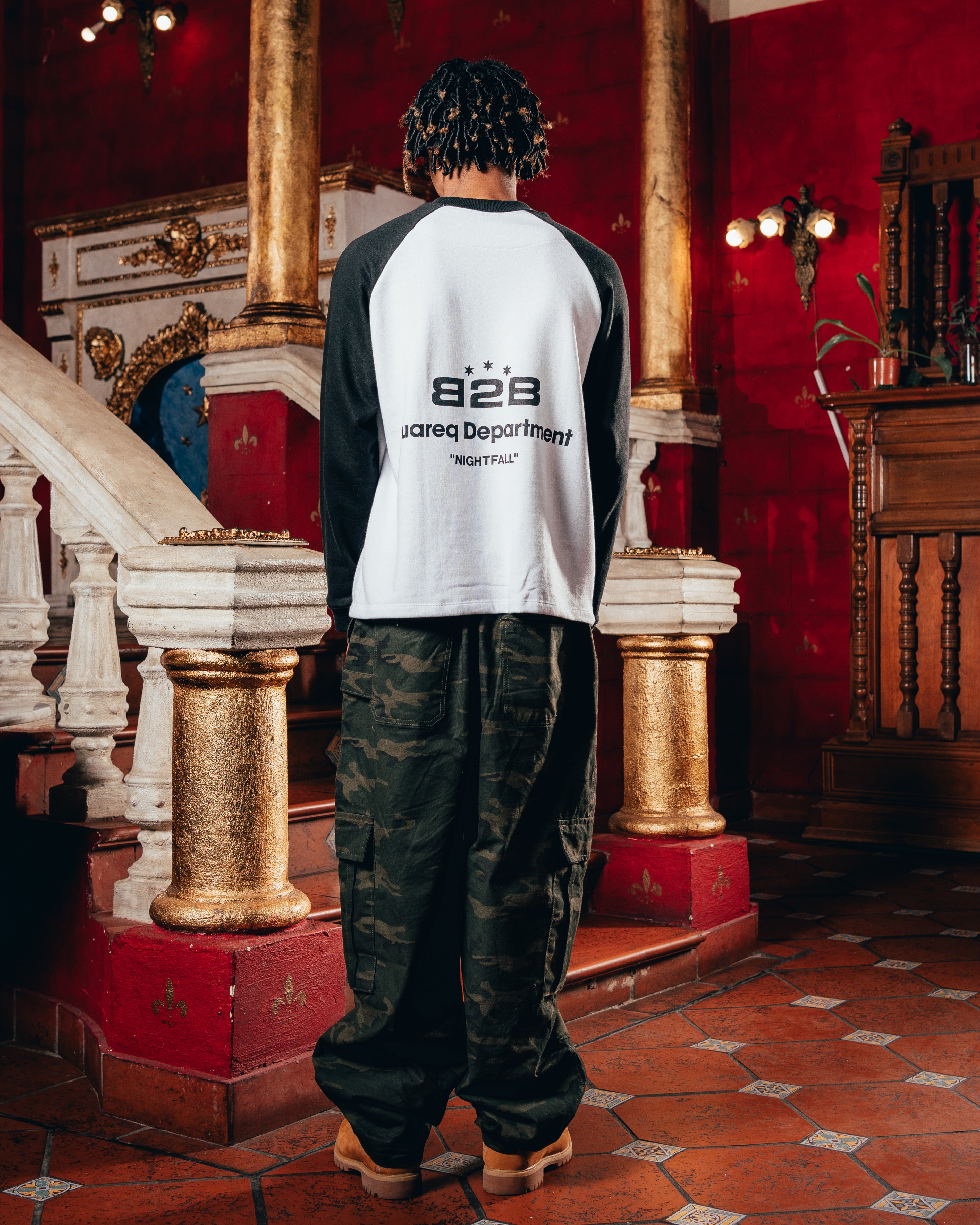 CREWNECK RANGLAN [ B2B ] WHITE