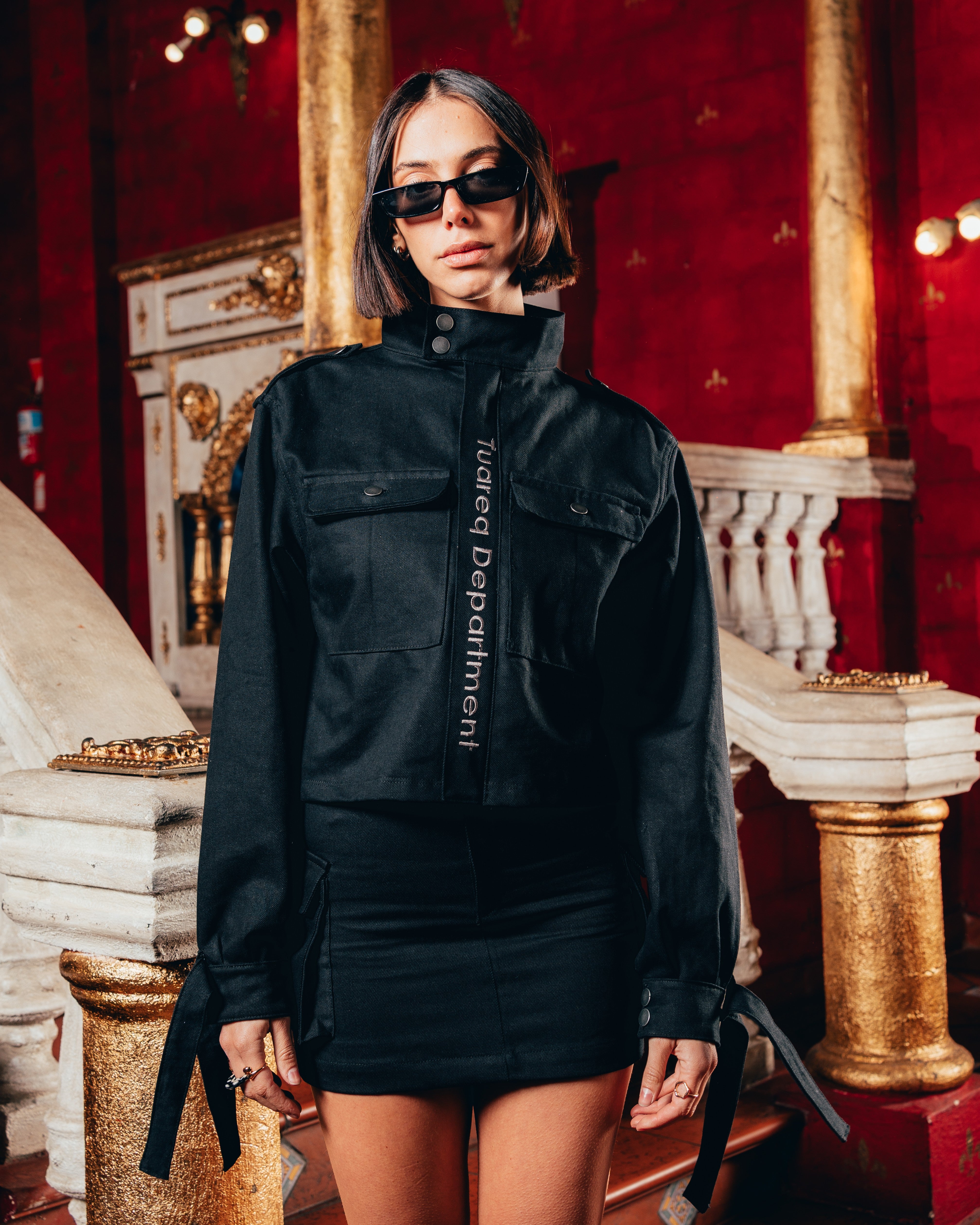POLLERA CARGO [ B2B ] BLACK