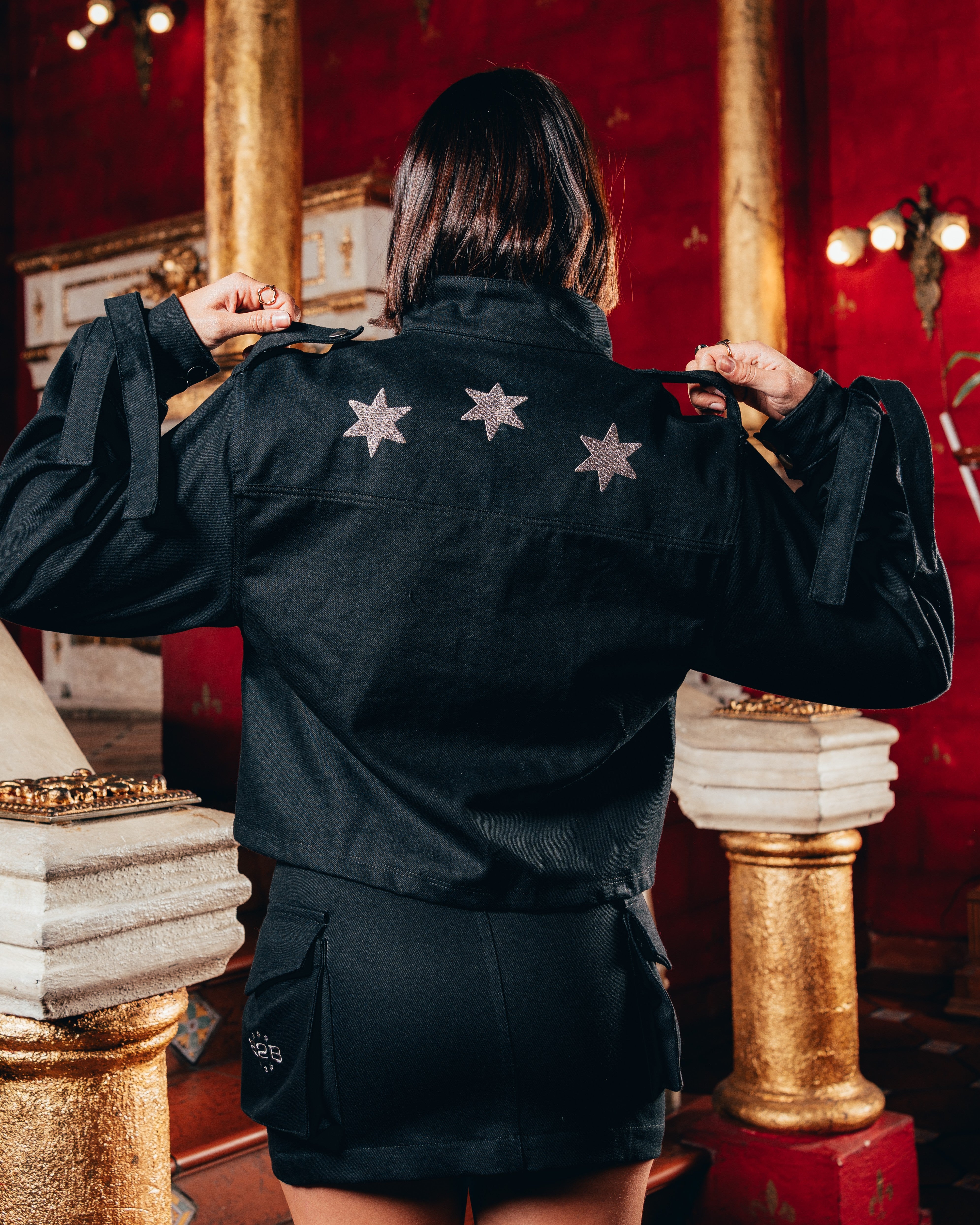 CAMPERA KATAFE SEMI-BOXY [ B2B ] STAR BLACK