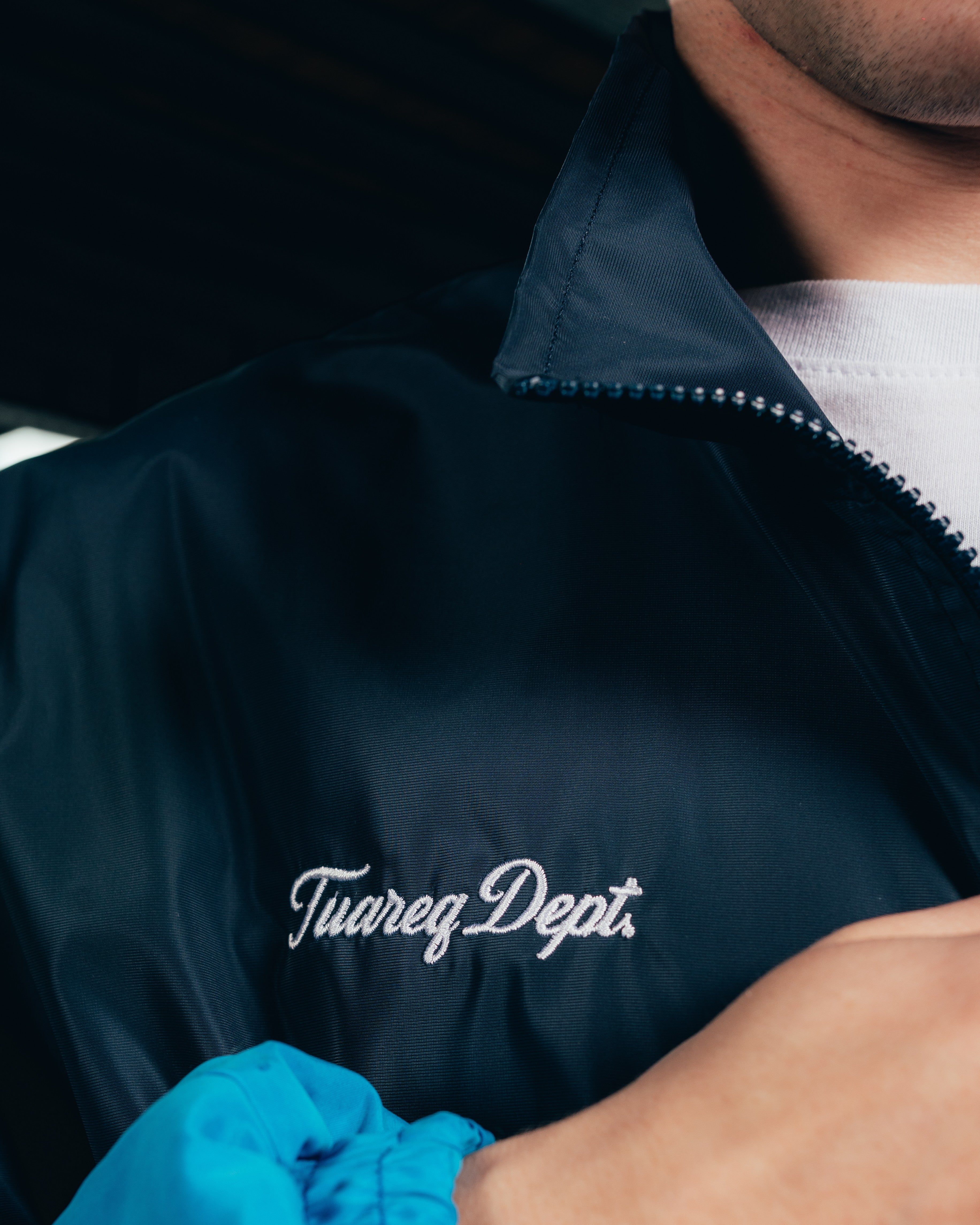 CAMPERA DEPORTIVA ROMPEVIENTO [ FORD ] BICOLOR BLUE