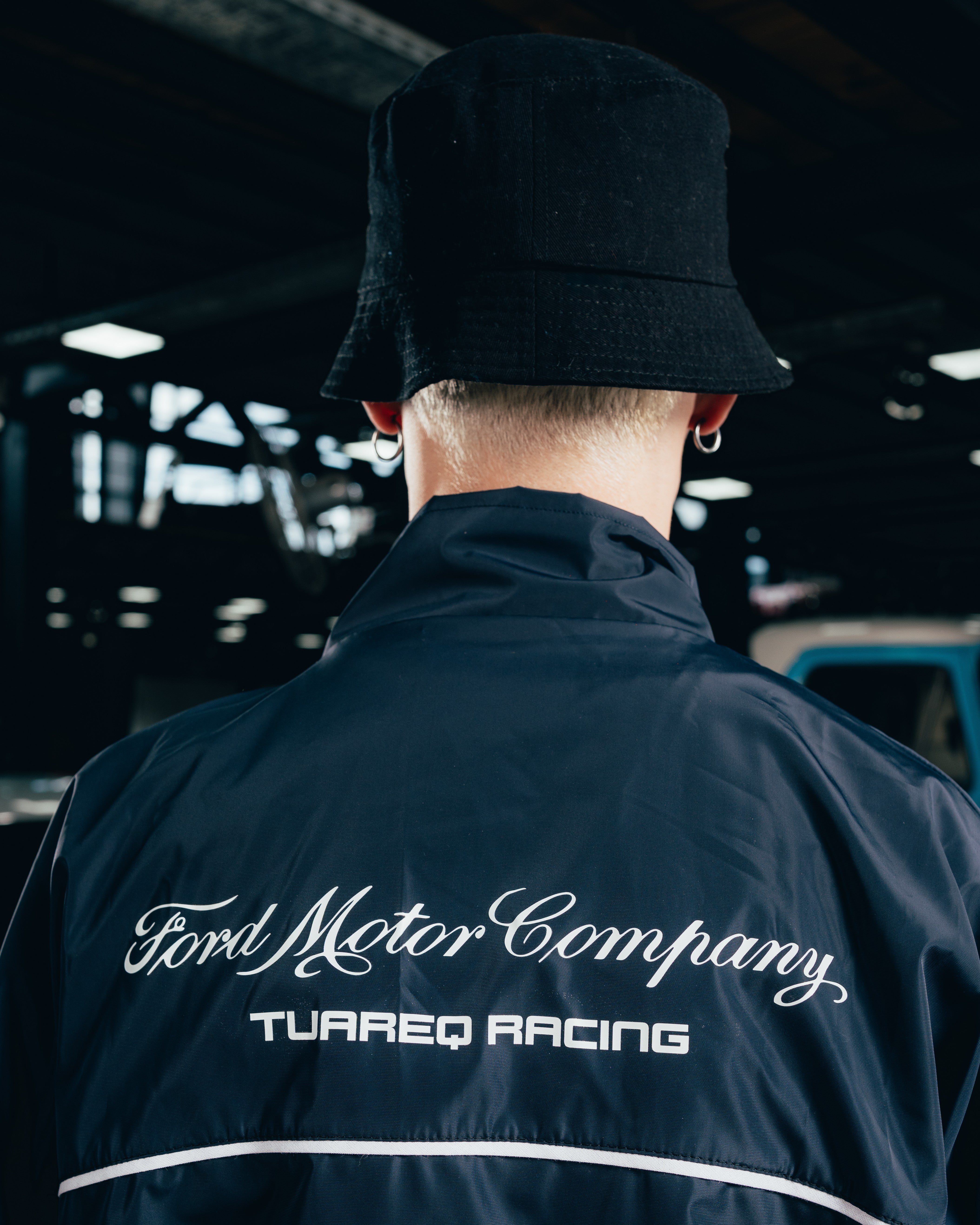 CAMPERA DEPORTIVA ROMPEVIENTO [ FORD ] BICOLOR BLUE