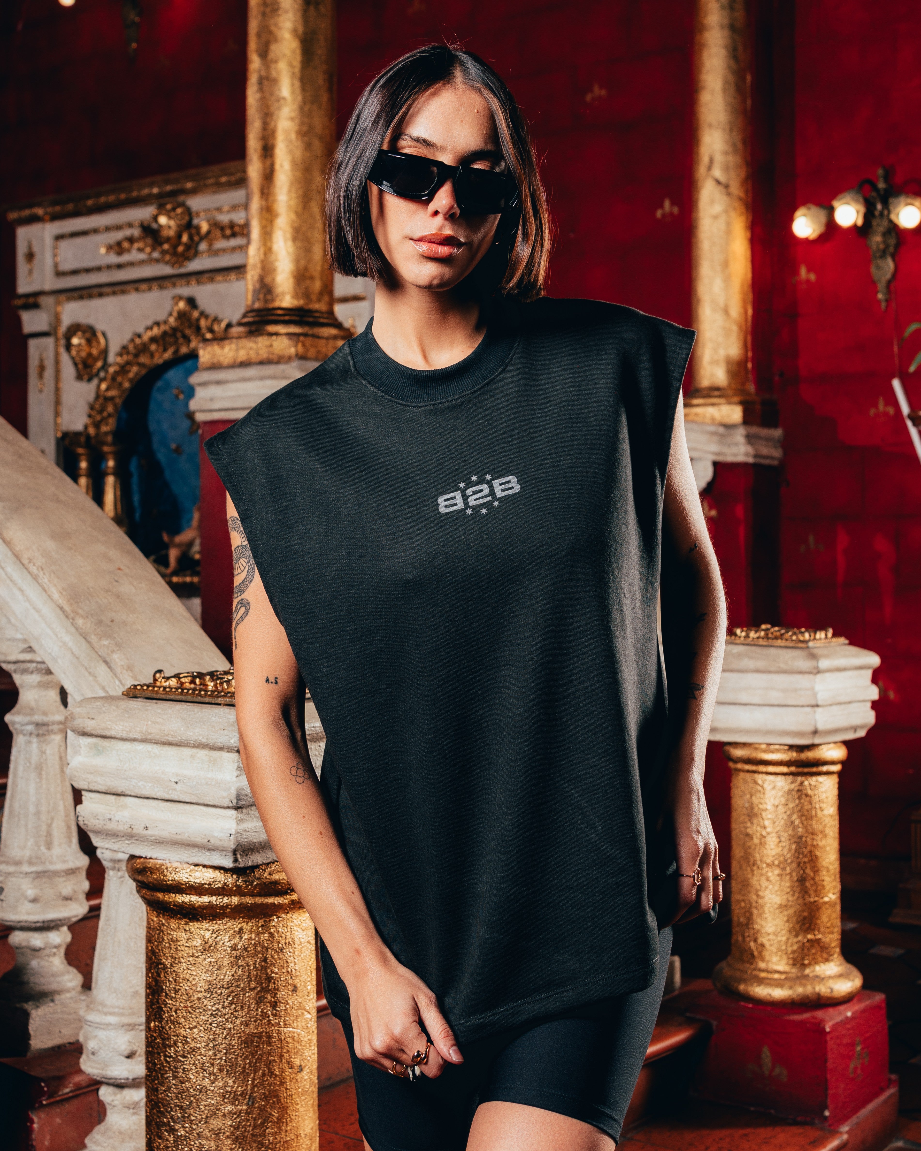MUSCULOSA PESADA [ B2B ] BLACK