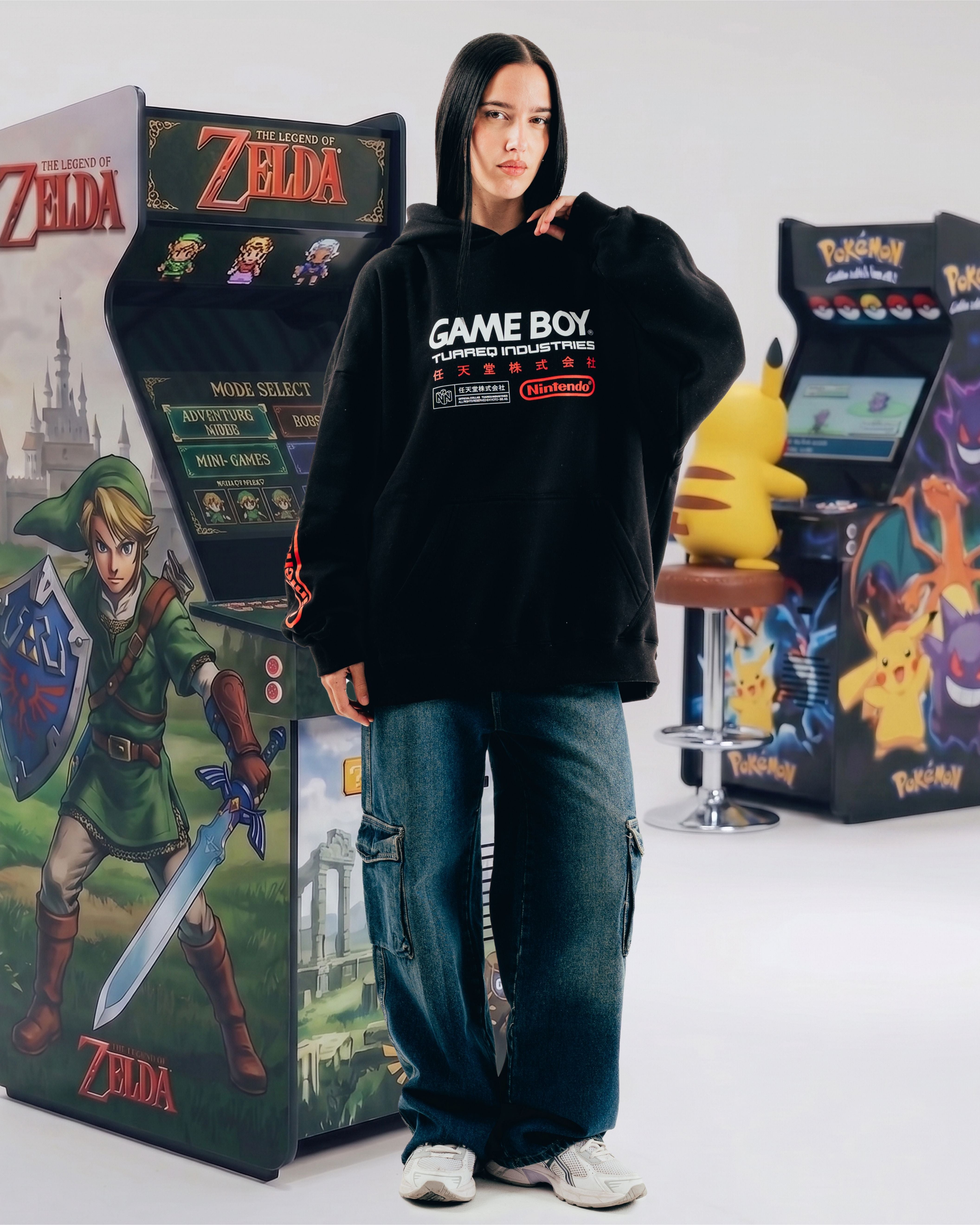HOODIE [ NINTENDO ] GAME BOY BLACK