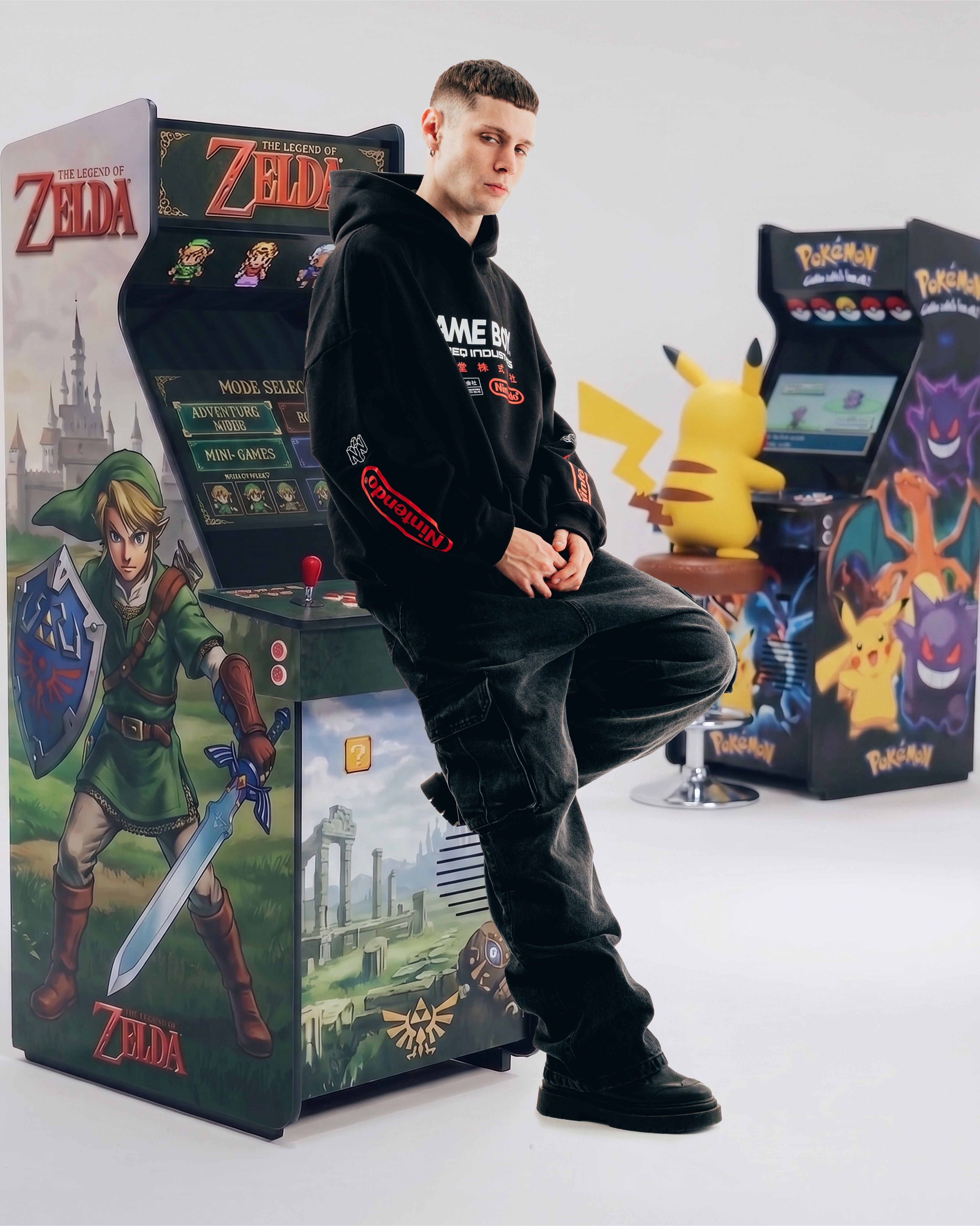 HOODIE [ NINTENDO ] GAME BOY BLACK