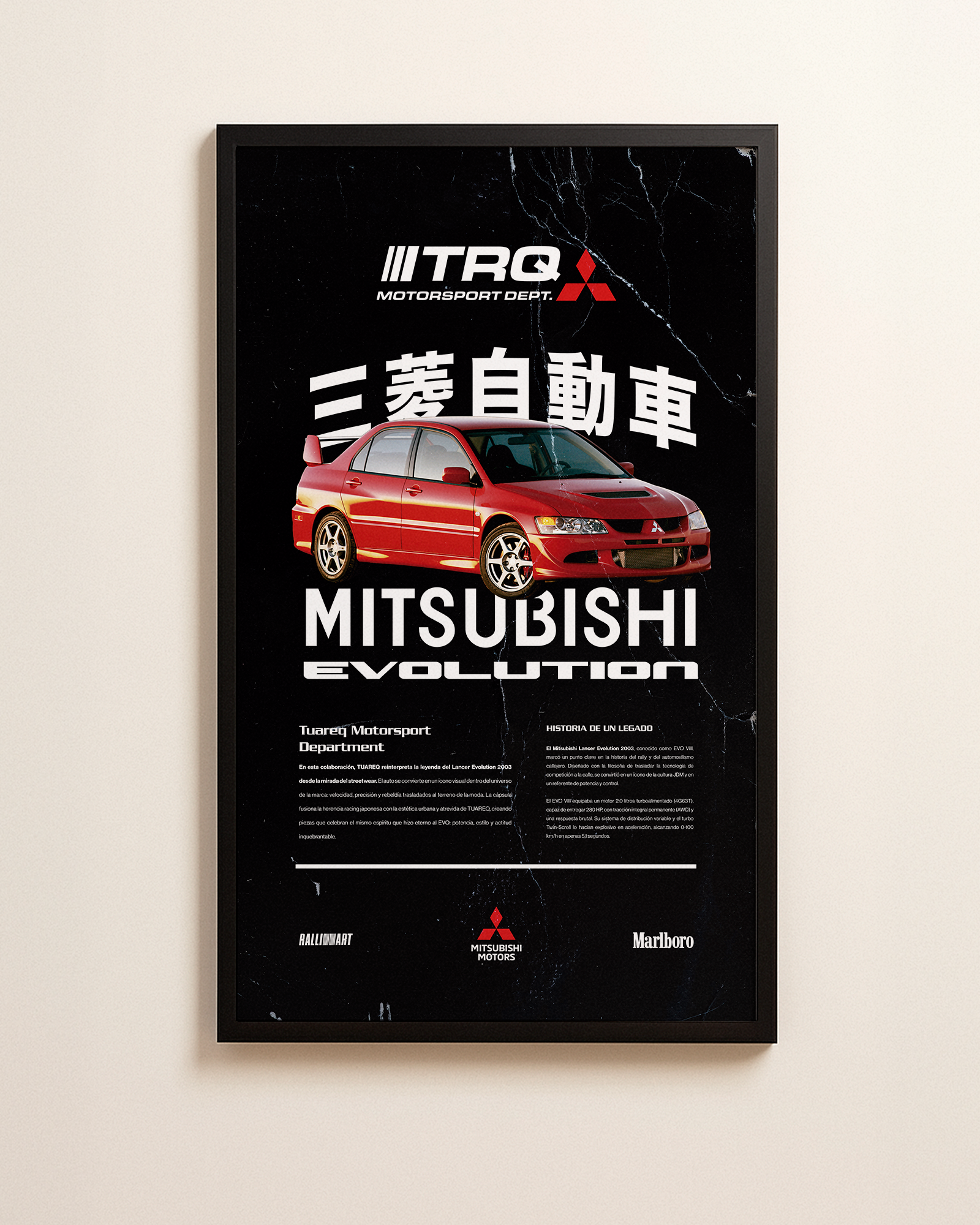 TUAREQ® [OFICIAL] – CUADRO HOME [ MITSUBISHI EVOLUTION ] 110X65