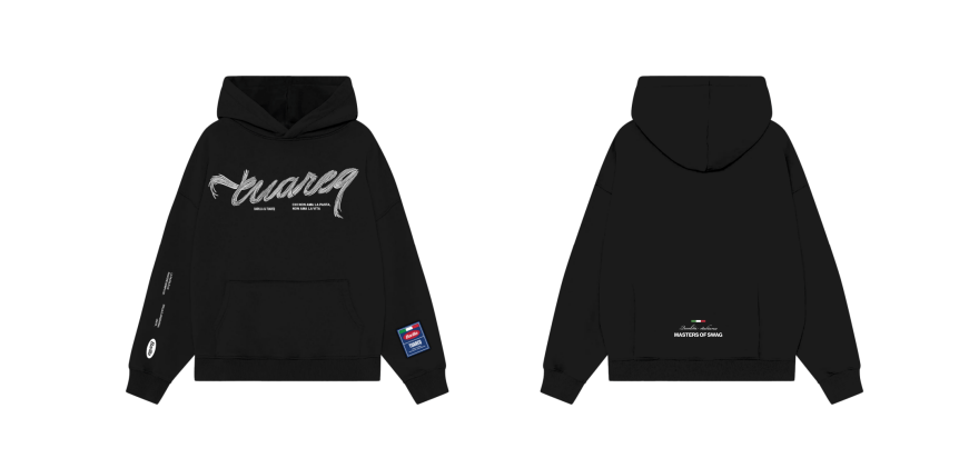 HOODIE PESADO [ BARILLA ] SPAGHETTI BLACK