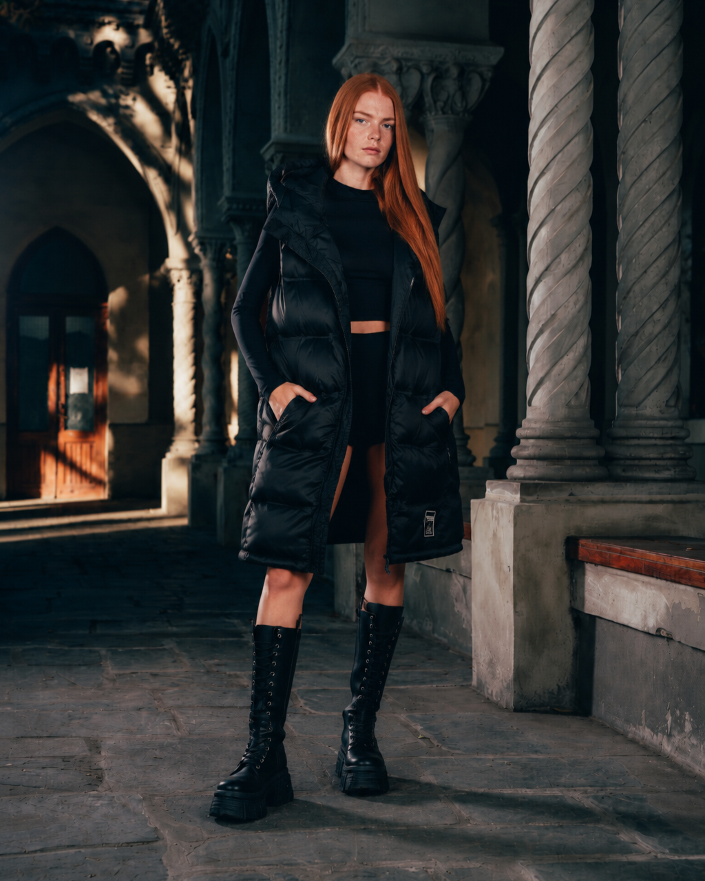 CHALECO PUFFER [ WARRIOR ] BLACK