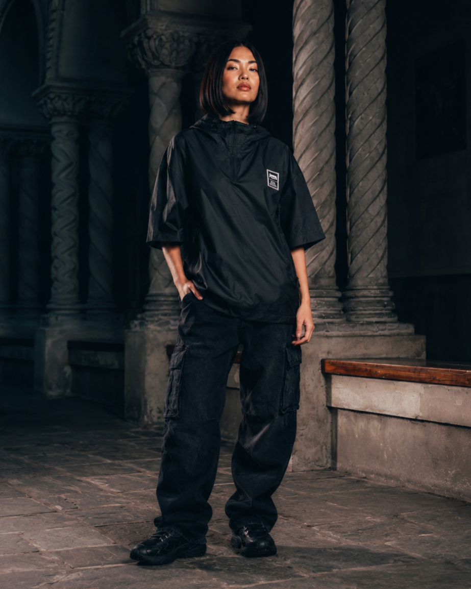 ANORAK MANGA CORTA [ WARRIOR ] BLACK