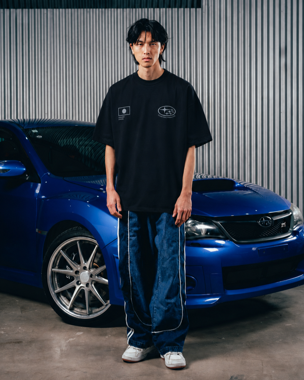 REMERA OVERSIZED [ SUBARU ] IMPREZA BLACK